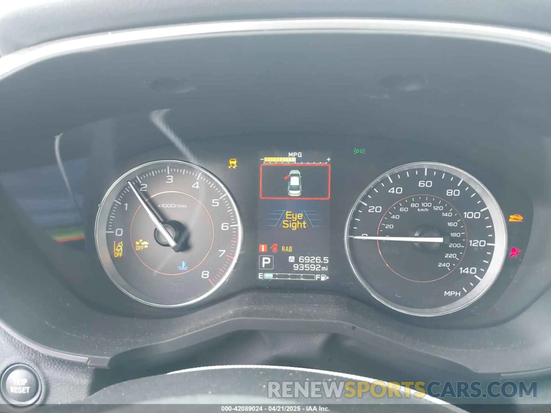7 fotografías del automóvil dañado JF2GTANC6K8275554 SUBARU CROSSTREK 2019