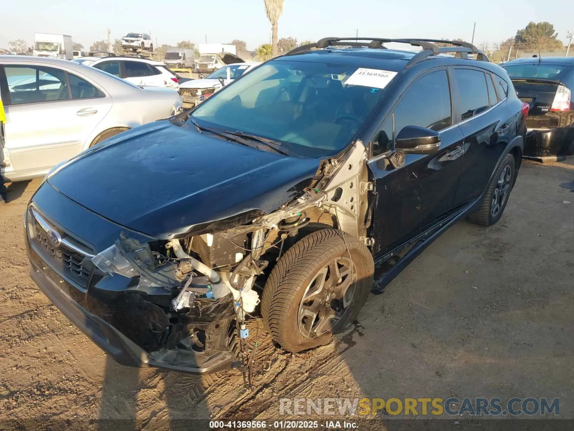 2 fotografías del automóvil dañado JF2GTANC7KH261050 SUBARU CROSSTREK 2019