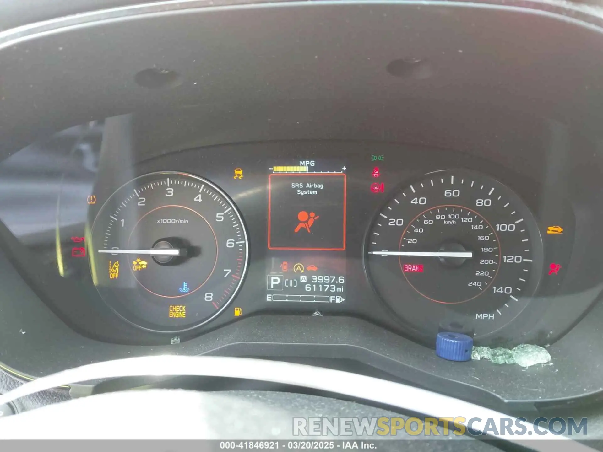 7 fotografías del automóvil dañado JF2GTABC2LH205524 SUBARU CROSSTREK 2020