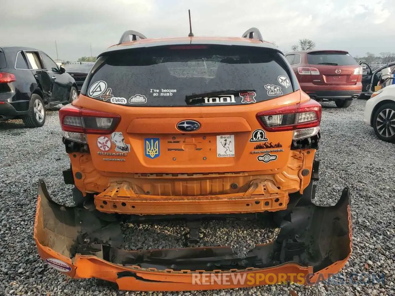 6 fotografías del automóvil dañado JF2GTABC7L8227342 SUBARU CROSSTREK 2020
