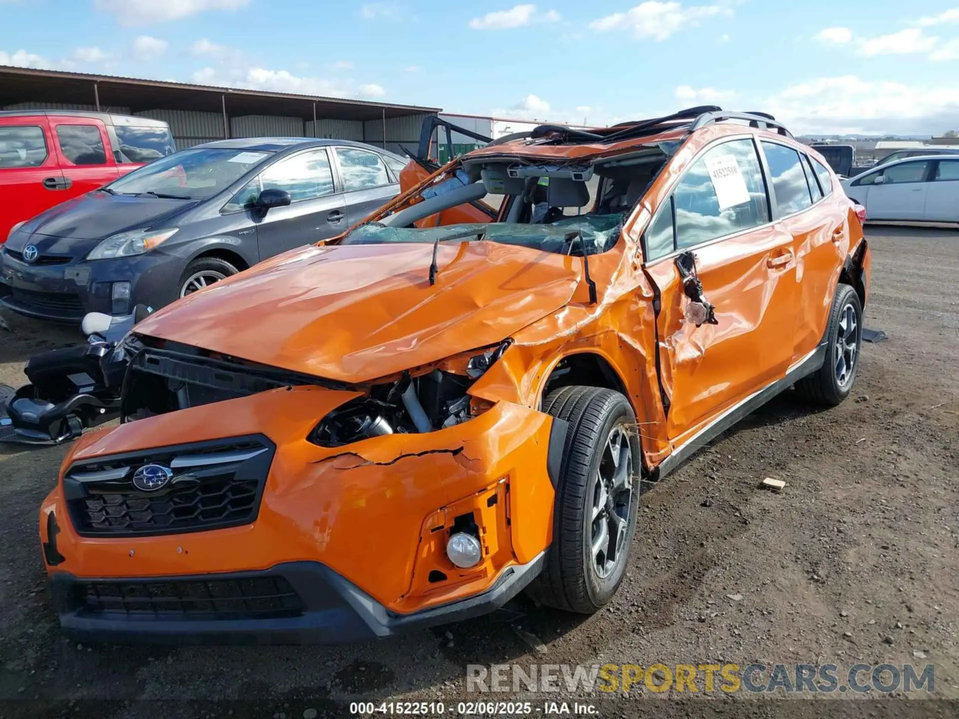 6 fotografías del automóvil dañado JF2GTAEC4LH242845 SUBARU CROSSTREK 2020