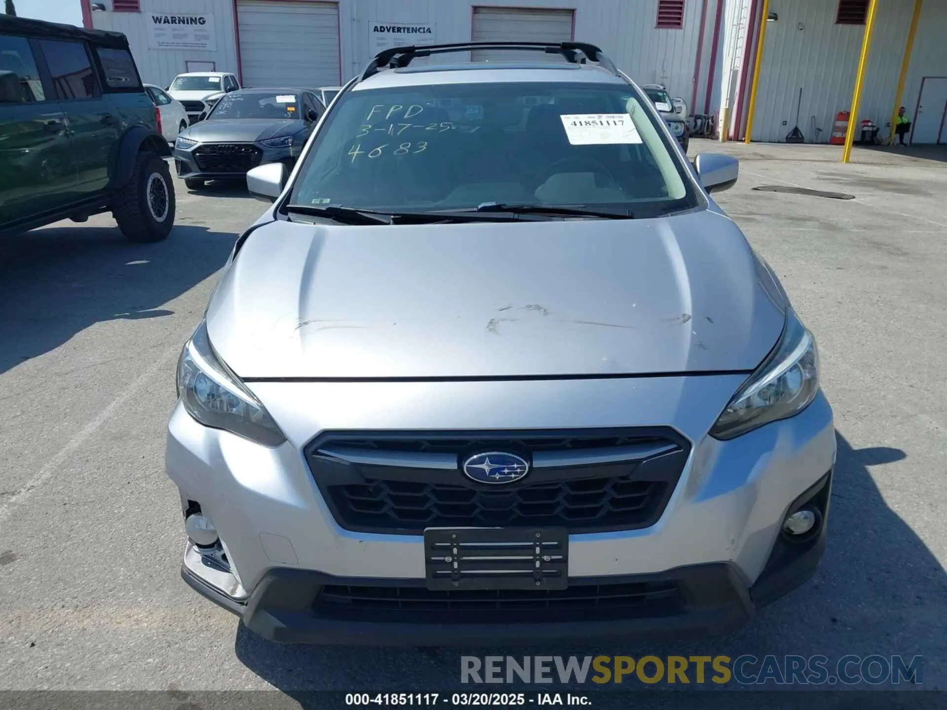 13 fotografías del automóvil dañado JF2GTAECXL8274683 SUBARU CROSSTREK 2020