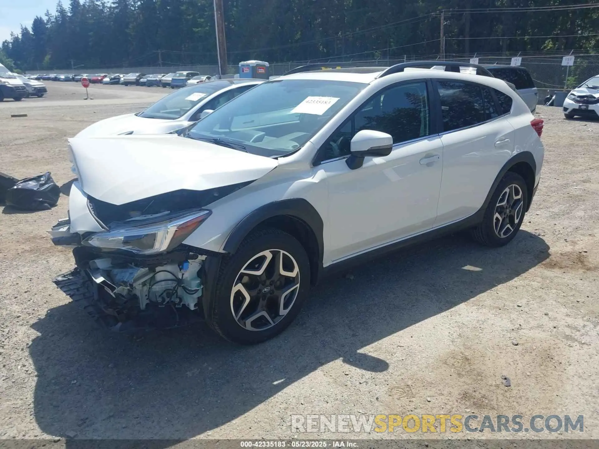 2 fotografías del automóvil dañado JF2GTAMC5L8234030 SUBARU CROSSTREK 2020