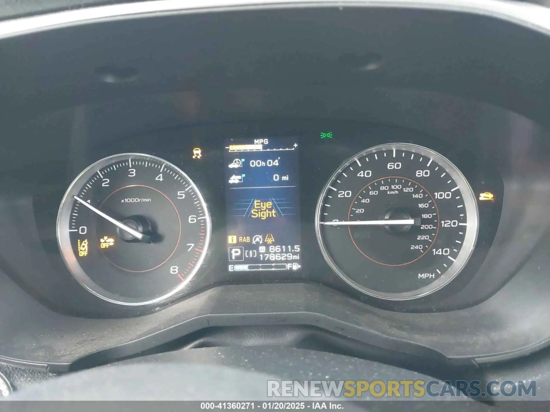 7 fotografías del automóvil dañado JF2GTAMC6LH226941 SUBARU CROSSTREK 2020