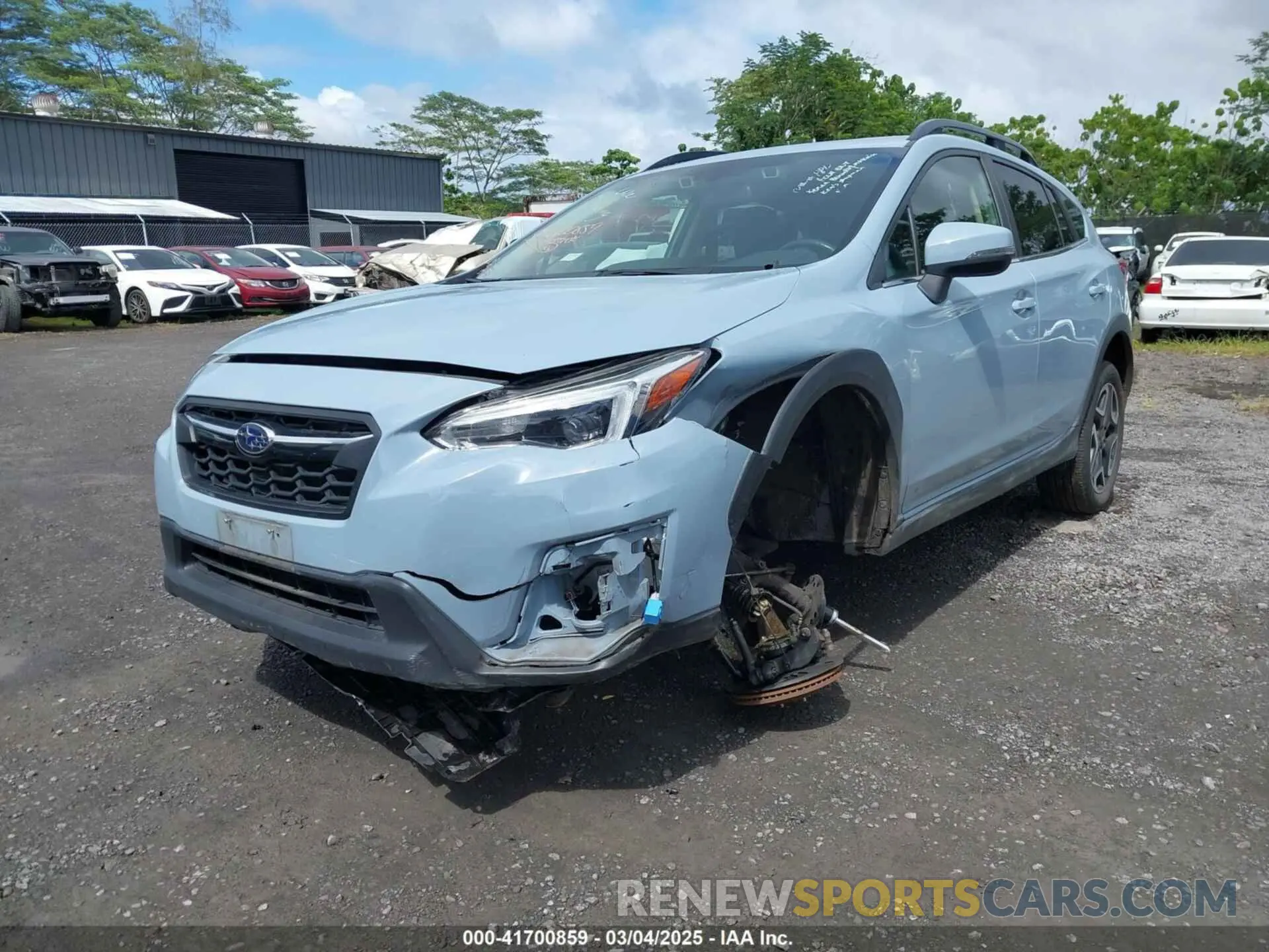 2 fotografías del automóvil dañado JF2GTANC9L8214572 SUBARU CROSSTREK 2020