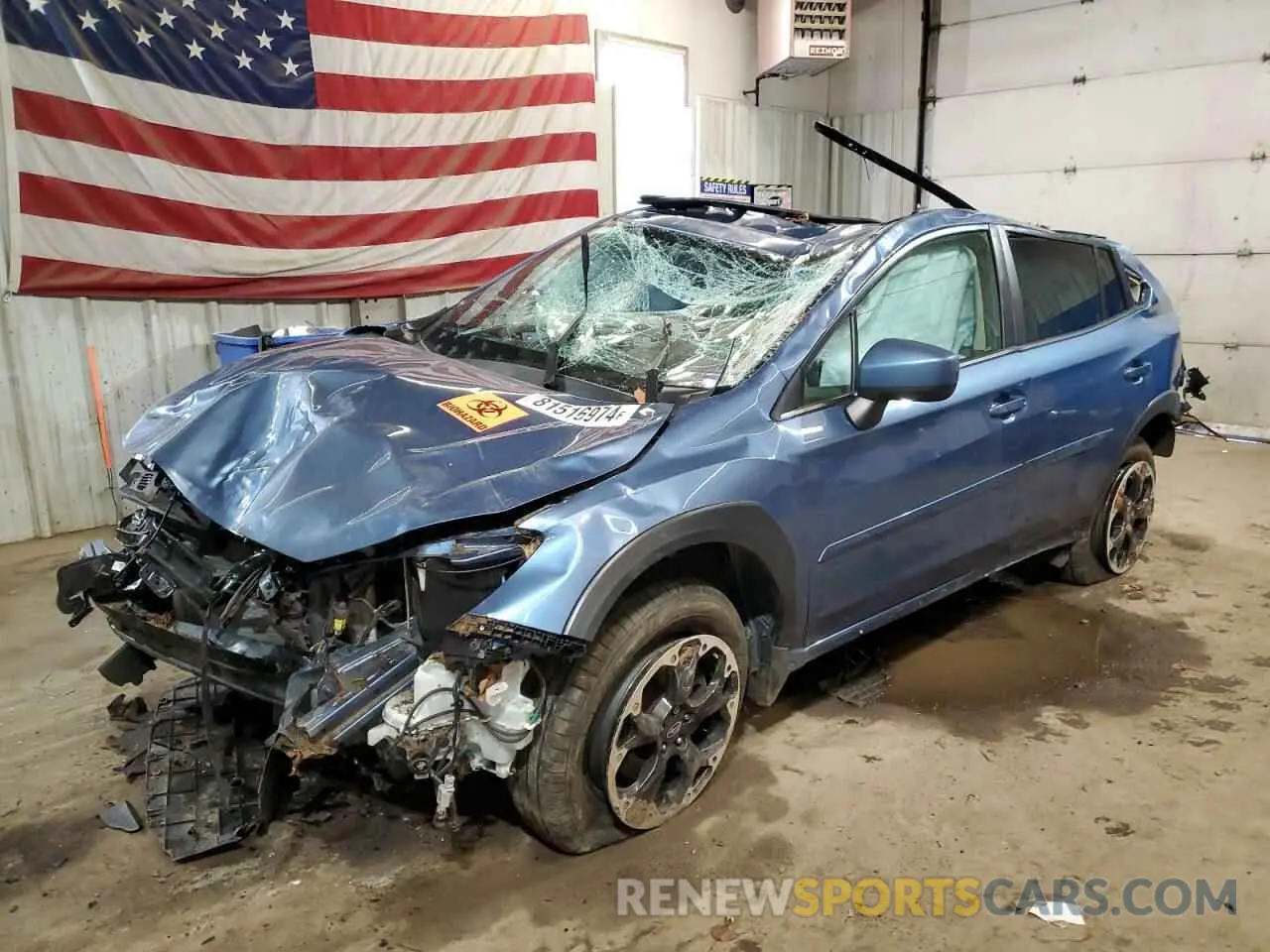 1 fotografías del automóvil dañado JF2GTACC5MG209783 SUBARU CROSSTREK 2021