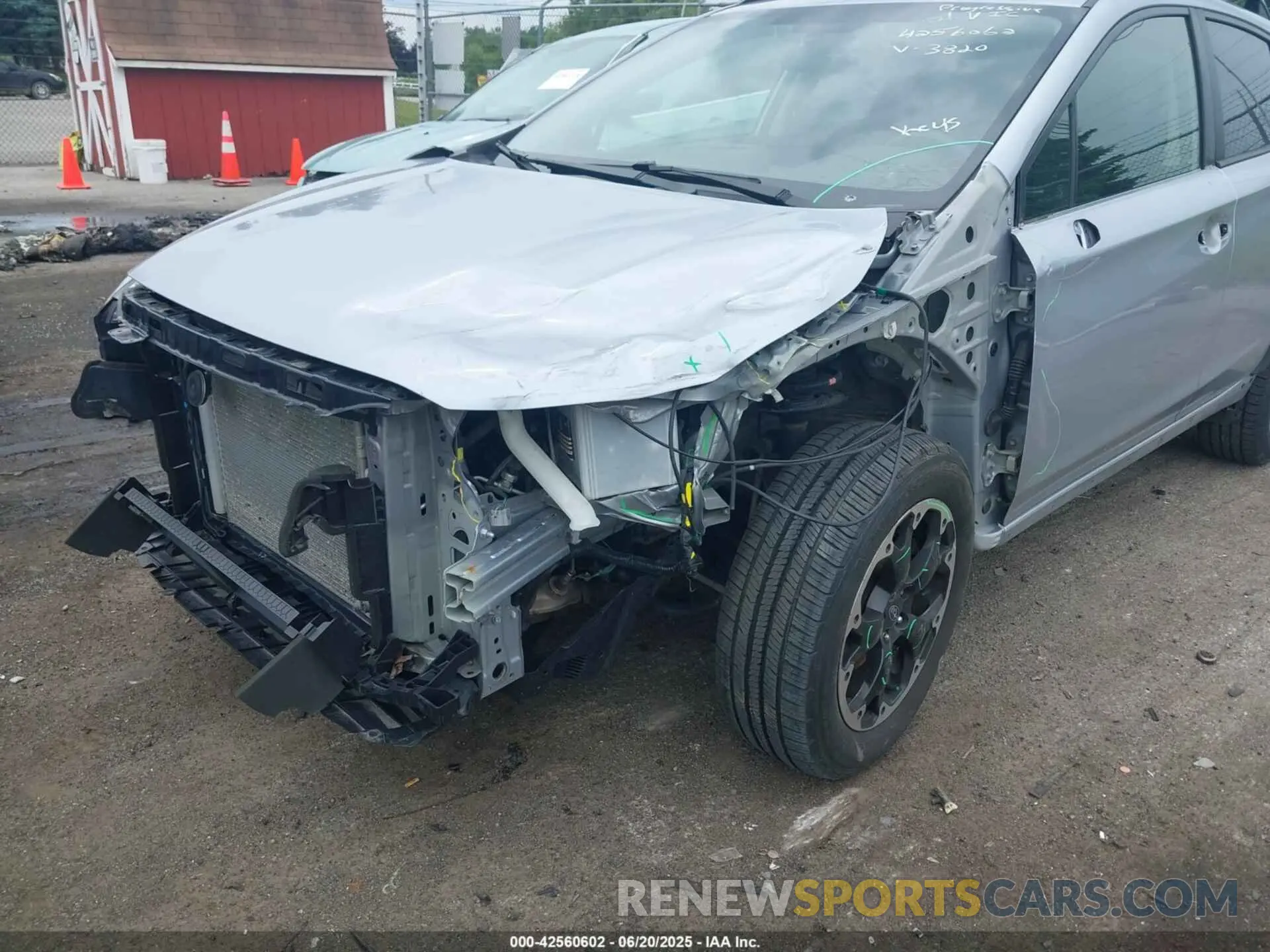 6 fotografías del automóvil dañado JF2GTAEC6M8213820 SUBARU CROSSTREK 2021