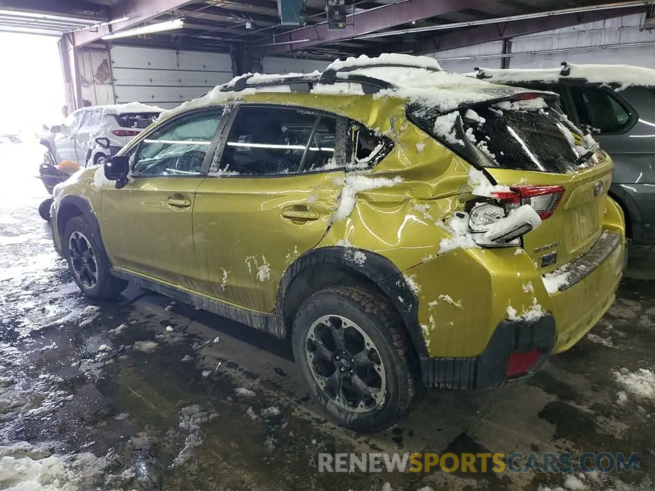 2 fotografías del automóvil dañado JF2GTAPC0MH307429 SUBARU CROSSTREK 2021