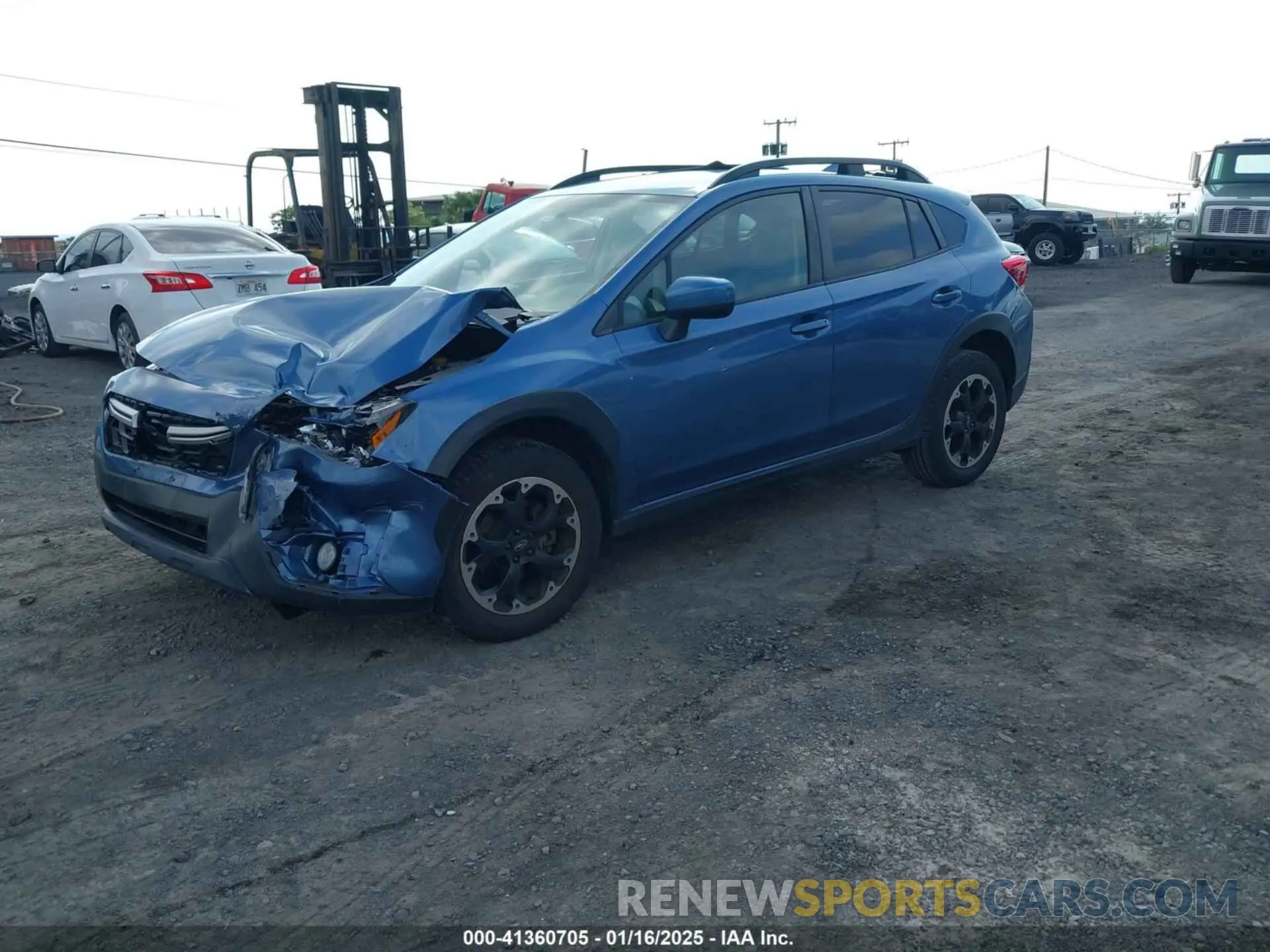 2 fotografías del automóvil dañado JF2GTAPC0MH345887 SUBARU CROSSTREK 2021