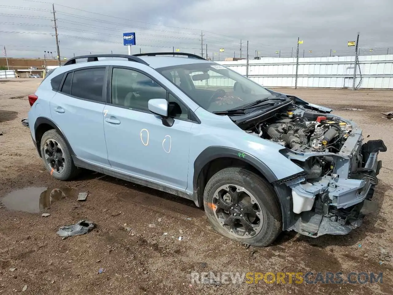 4 fotografías del automóvil dañado JF2GTAPC5M8657221 SUBARU CROSSTREK 2021