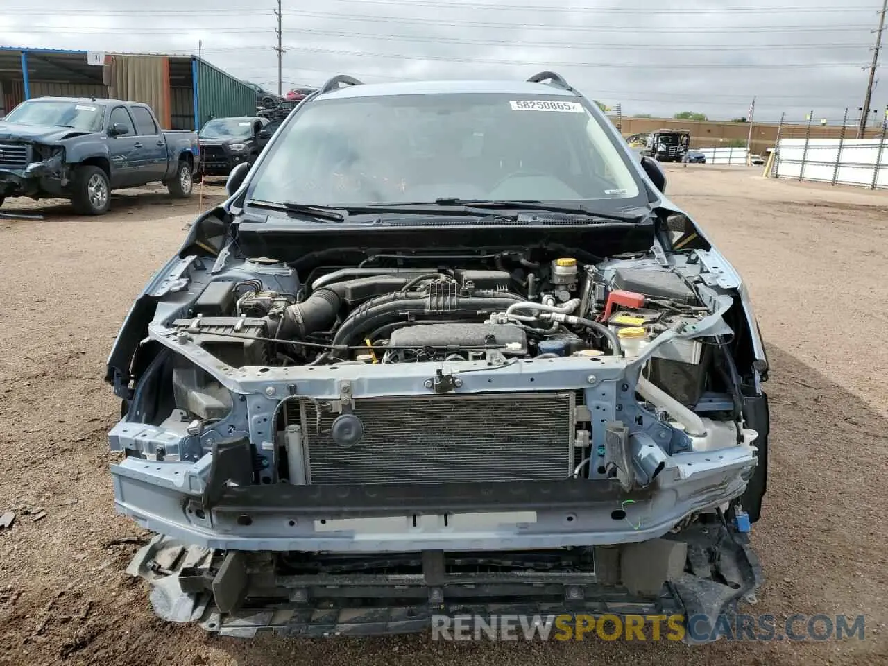 5 fotografías del automóvil dañado JF2GTAPC5M8657221 SUBARU CROSSTREK 2021