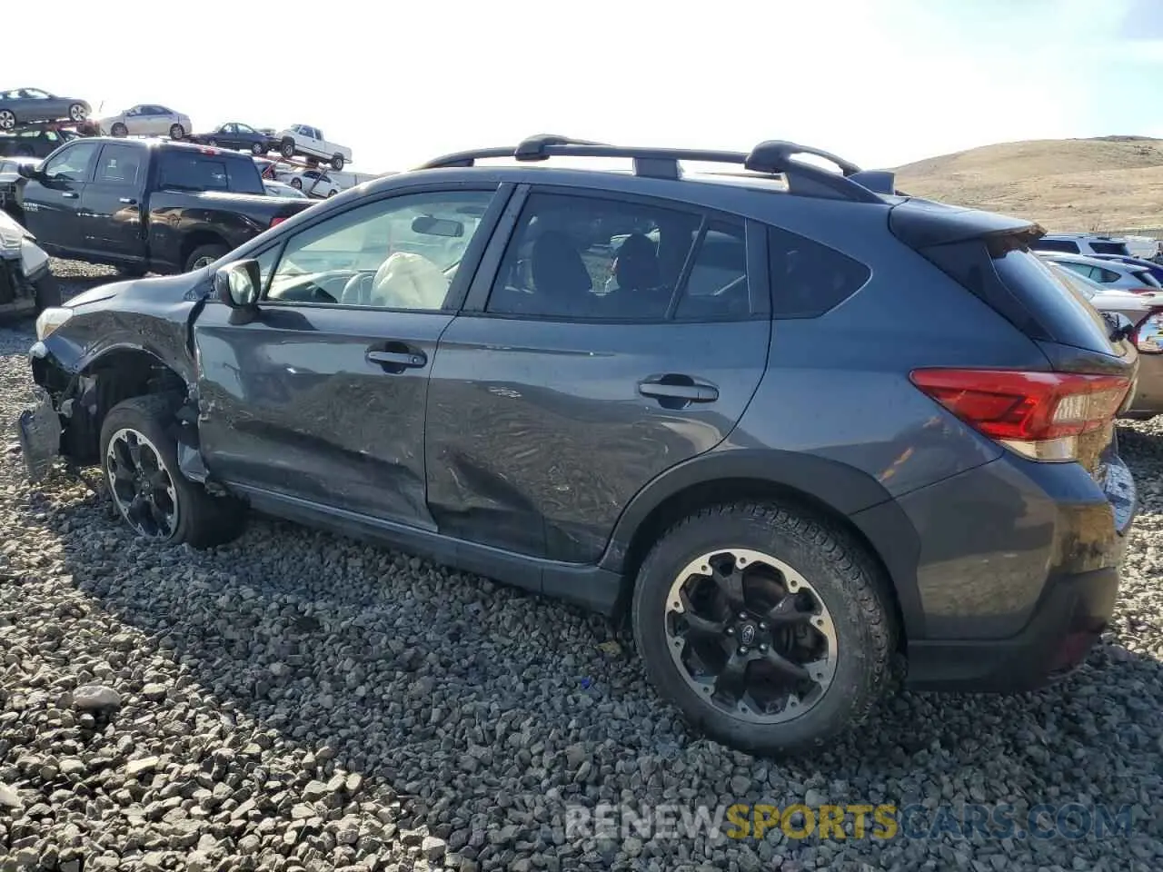 2 fotografías del automóvil dañado JF2GTAPC8MH661327 SUBARU CROSSTREK 2021