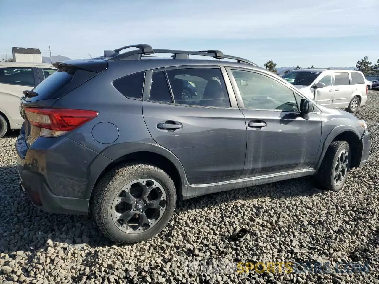 3 fotografías del automóvil dañado JF2GTAPC8MH661327 SUBARU CROSSTREK 2021