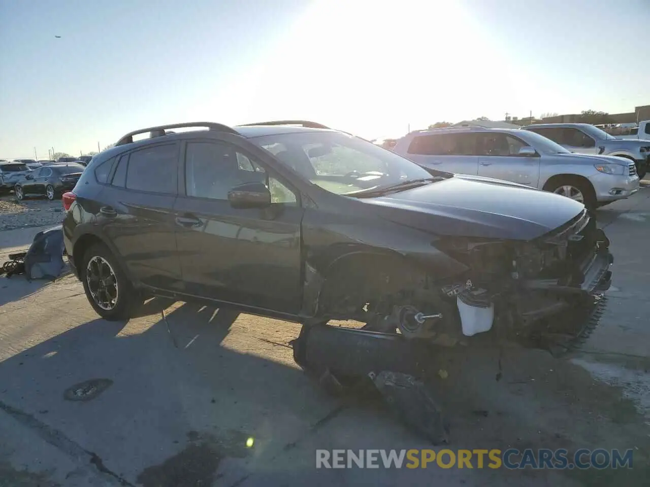 4 fotografías del automóvil dañado JF2GTAPCXM8263147 SUBARU CROSSTREK 2021