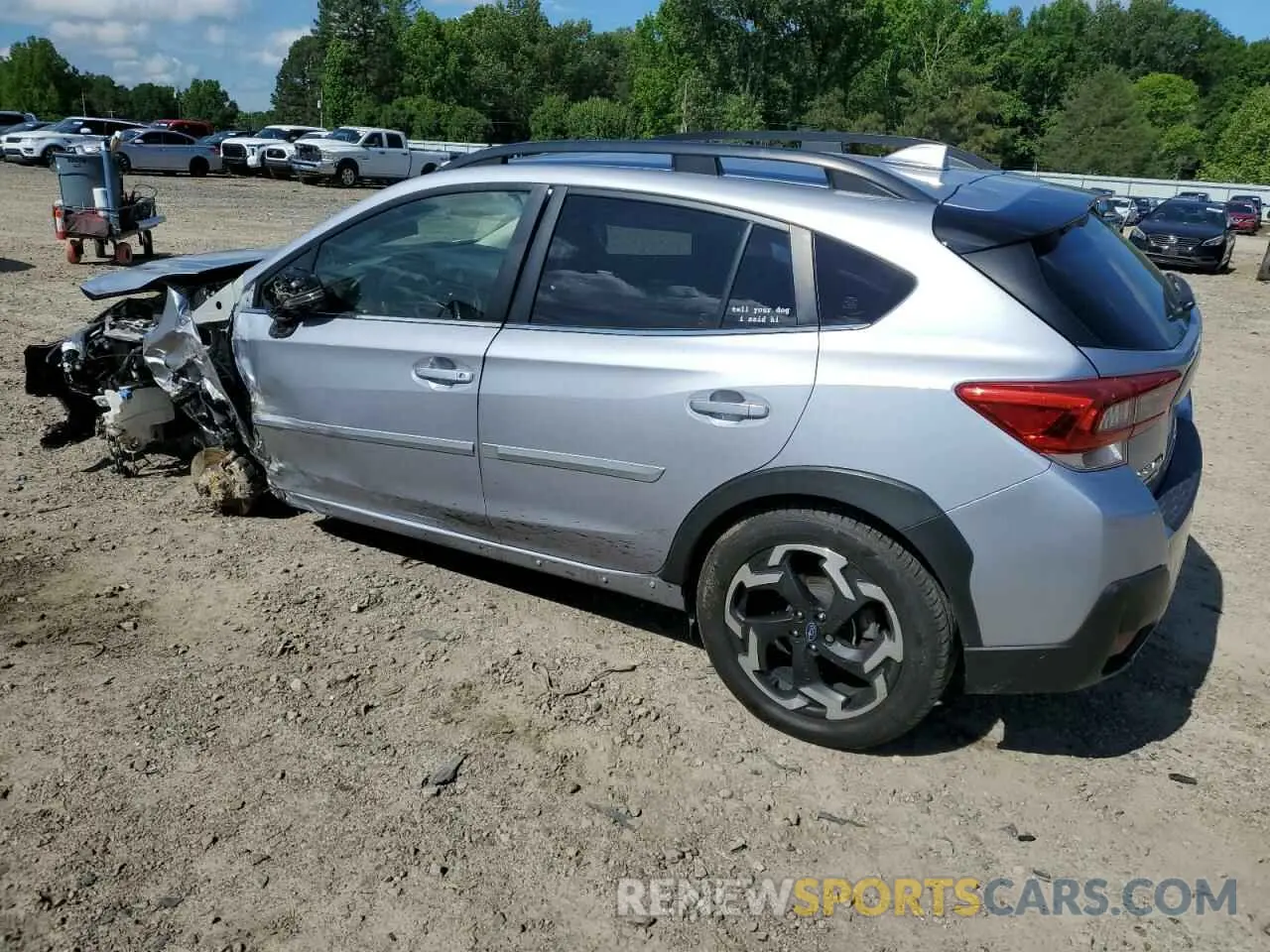 2 fotografías del automóvil dañado JF2GTHMC0M8247200 SUBARU CROSSTREK 2021