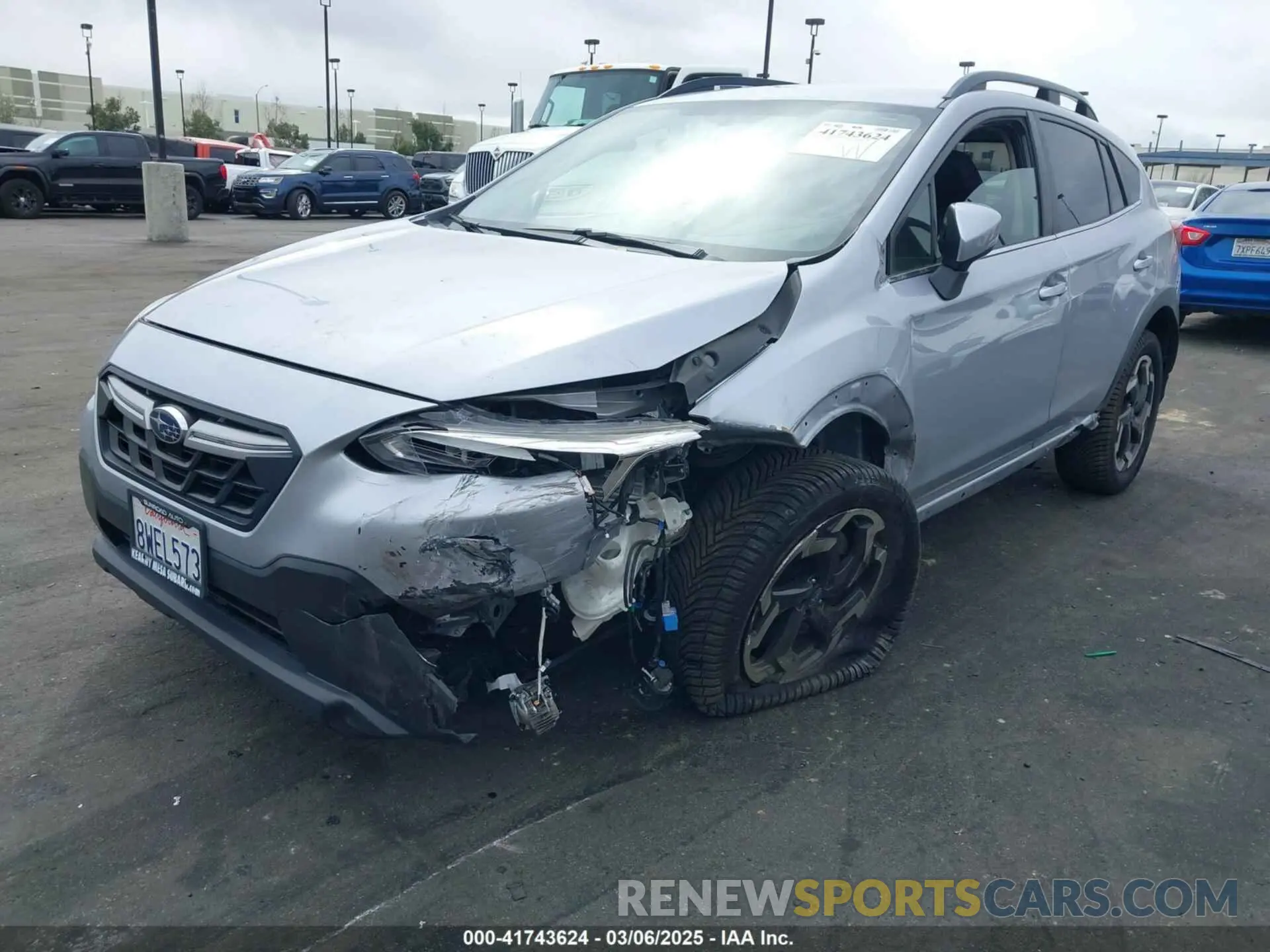 2 fotografías del automóvil dañado JF2GTHMC0M8254521 SUBARU CROSSTREK 2021