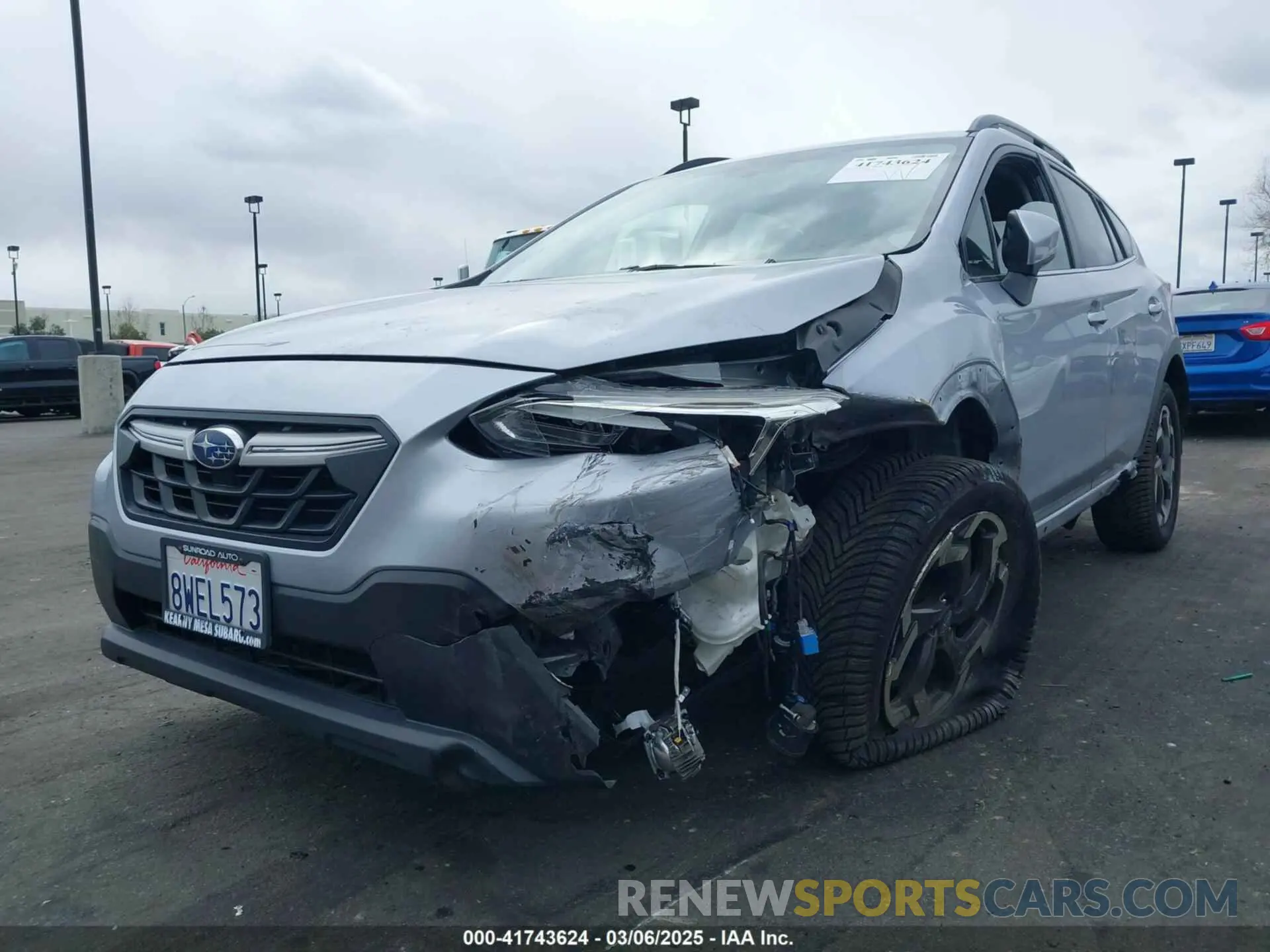 6 fotografías del automóvil dañado JF2GTHMC0M8254521 SUBARU CROSSTREK 2021