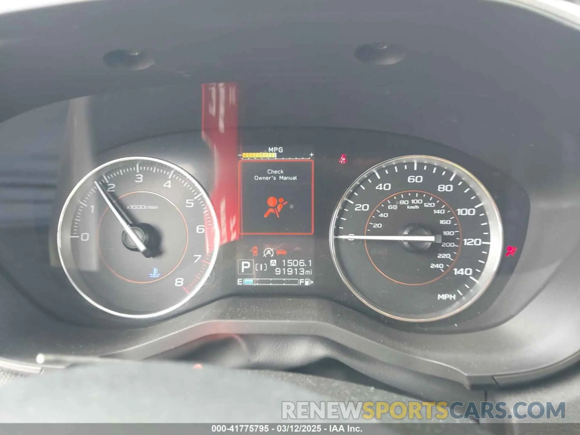 7 fotografías del automóvil dañado JF2GTHMC2MH203795 SUBARU CROSSTREK 2021