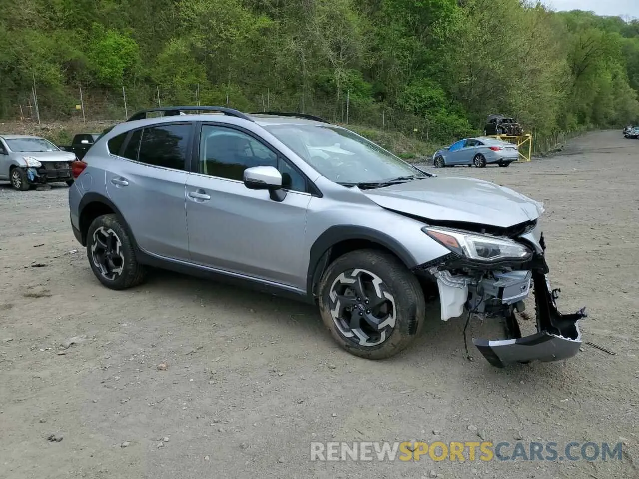 4 fotografías del automóvil dañado JF2GTHMC7M8286740 SUBARU CROSSTREK 2021