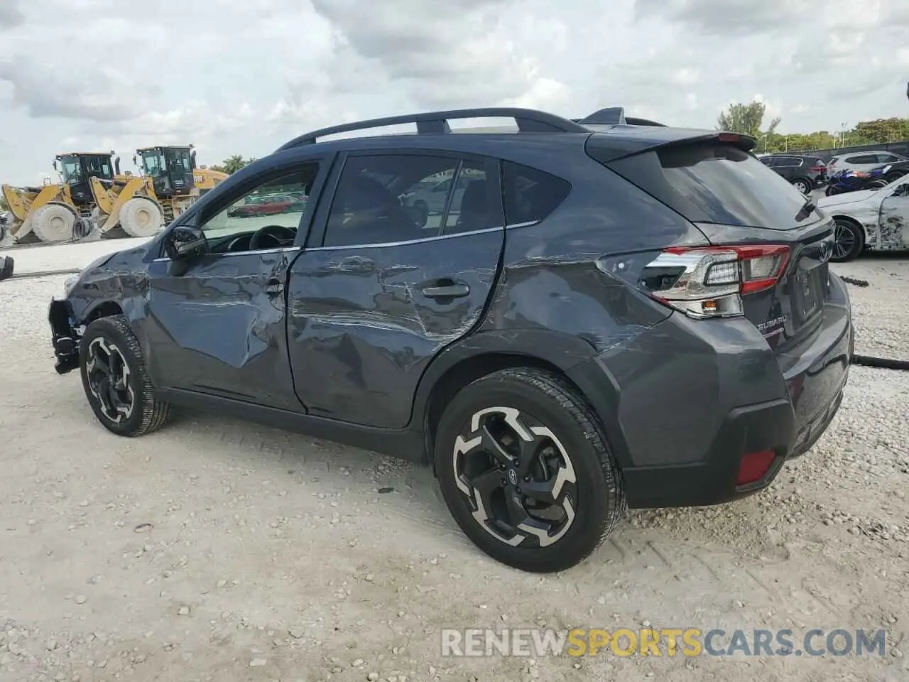 2 fotografías del automóvil dañado JF2GTHNC1M8275778 SUBARU CROSSTREK 2021