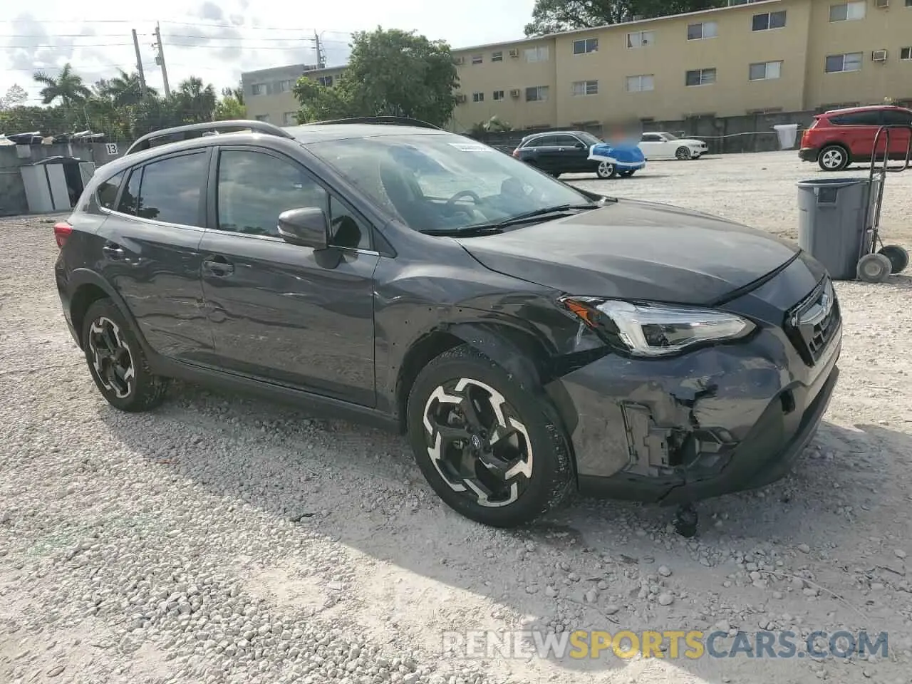 4 fotografías del automóvil dañado JF2GTHNC1M8275778 SUBARU CROSSTREK 2021