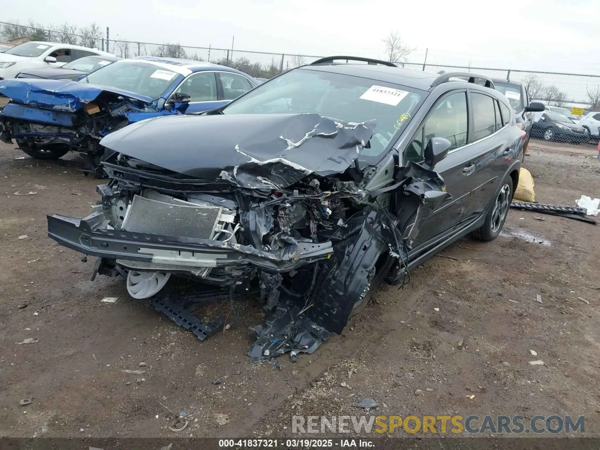2 fotografías del automóvil dañado JF2GTHNC1M8342153 SUBARU CROSSTREK 2021