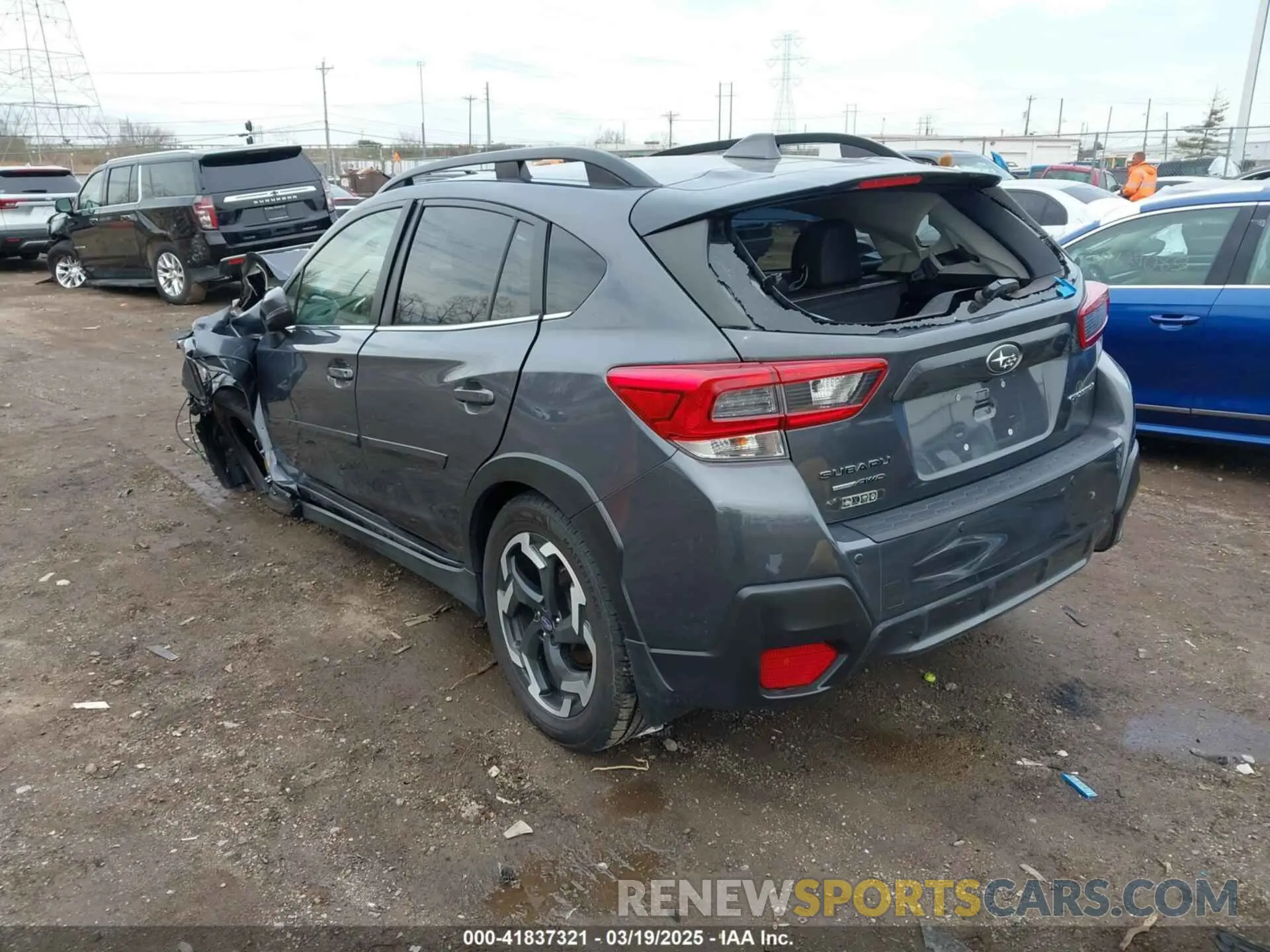 3 fotografías del automóvil dañado JF2GTHNC1M8342153 SUBARU CROSSTREK 2021