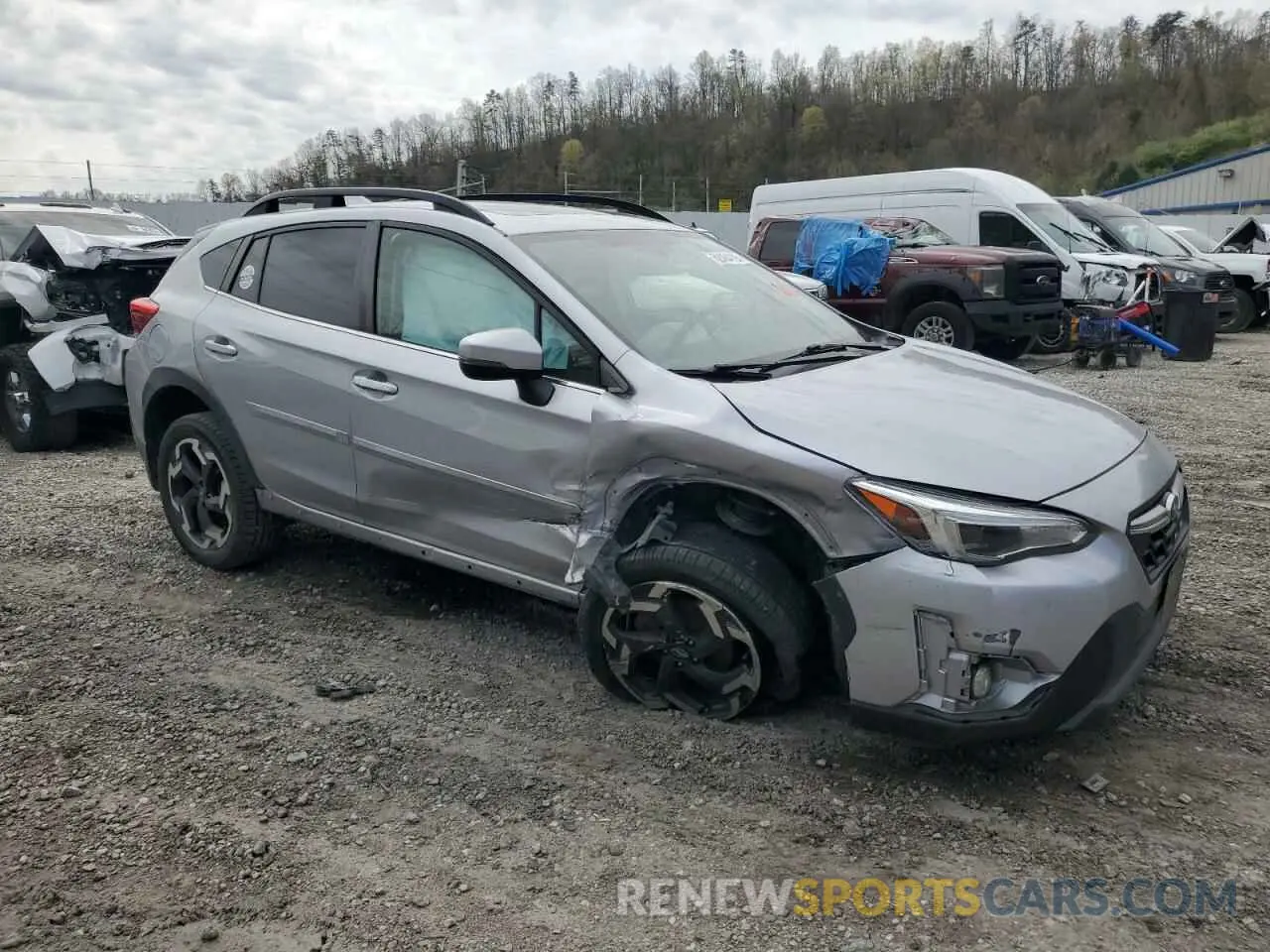 4 fotografías del automóvil dañado JF2GTHNC3M8365840 SUBARU CROSSTREK 2021