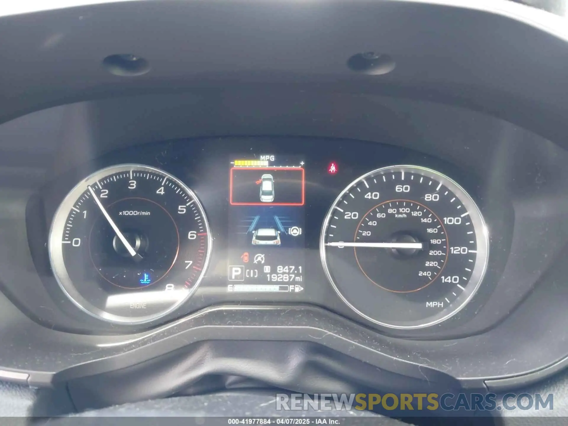 7 fotografías del automóvil dañado JF2GTHNC9M8679816 SUBARU CROSSTREK 2021