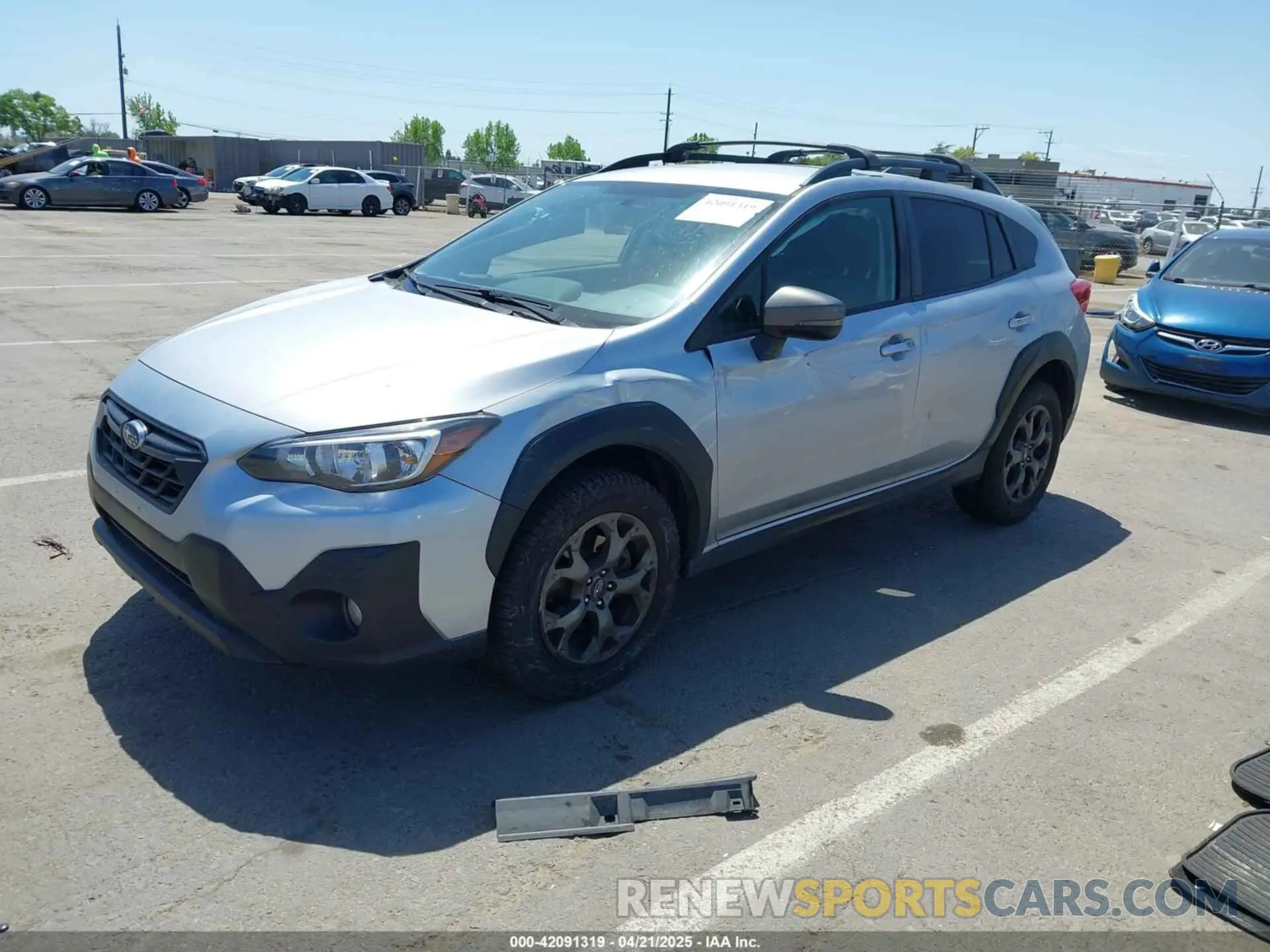 2 fotografías del automóvil dañado JF2GTHRC7MH338151 SUBARU CROSSTREK 2021