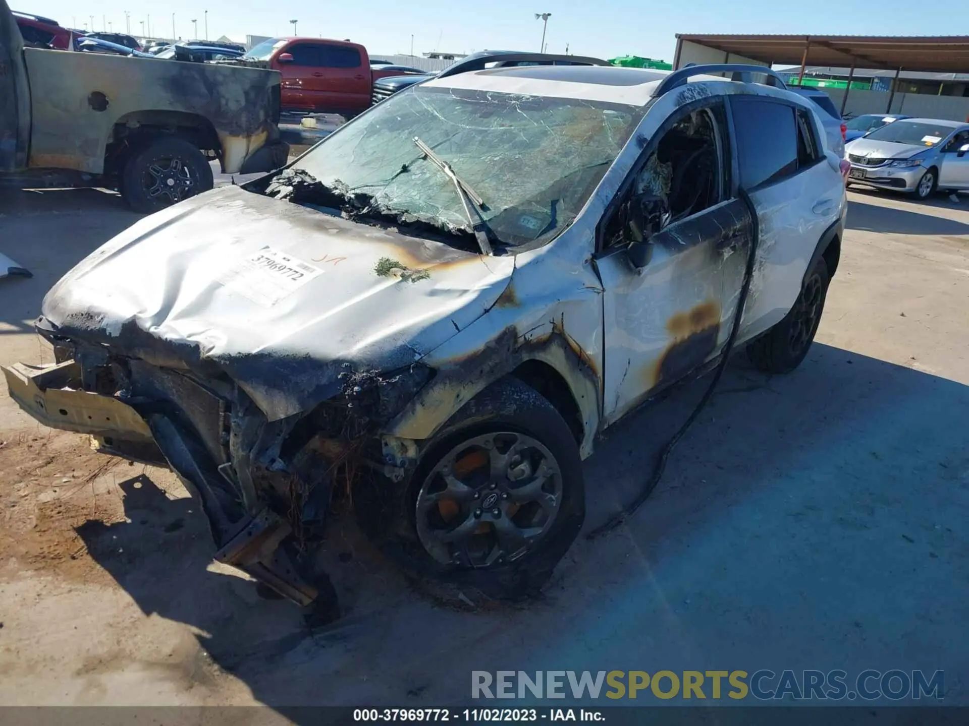 2 fotografías del automóvil dañado JF2GTHSC1MH651707 SUBARU CROSSTREK 2021