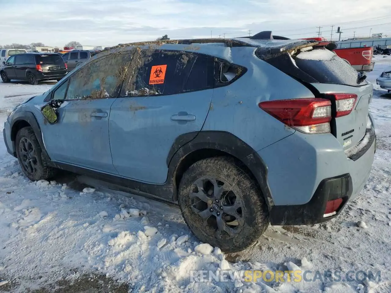 2 fotografías del automóvil dañado JF2GTHSC4MH357895 SUBARU CROSSTREK 2021