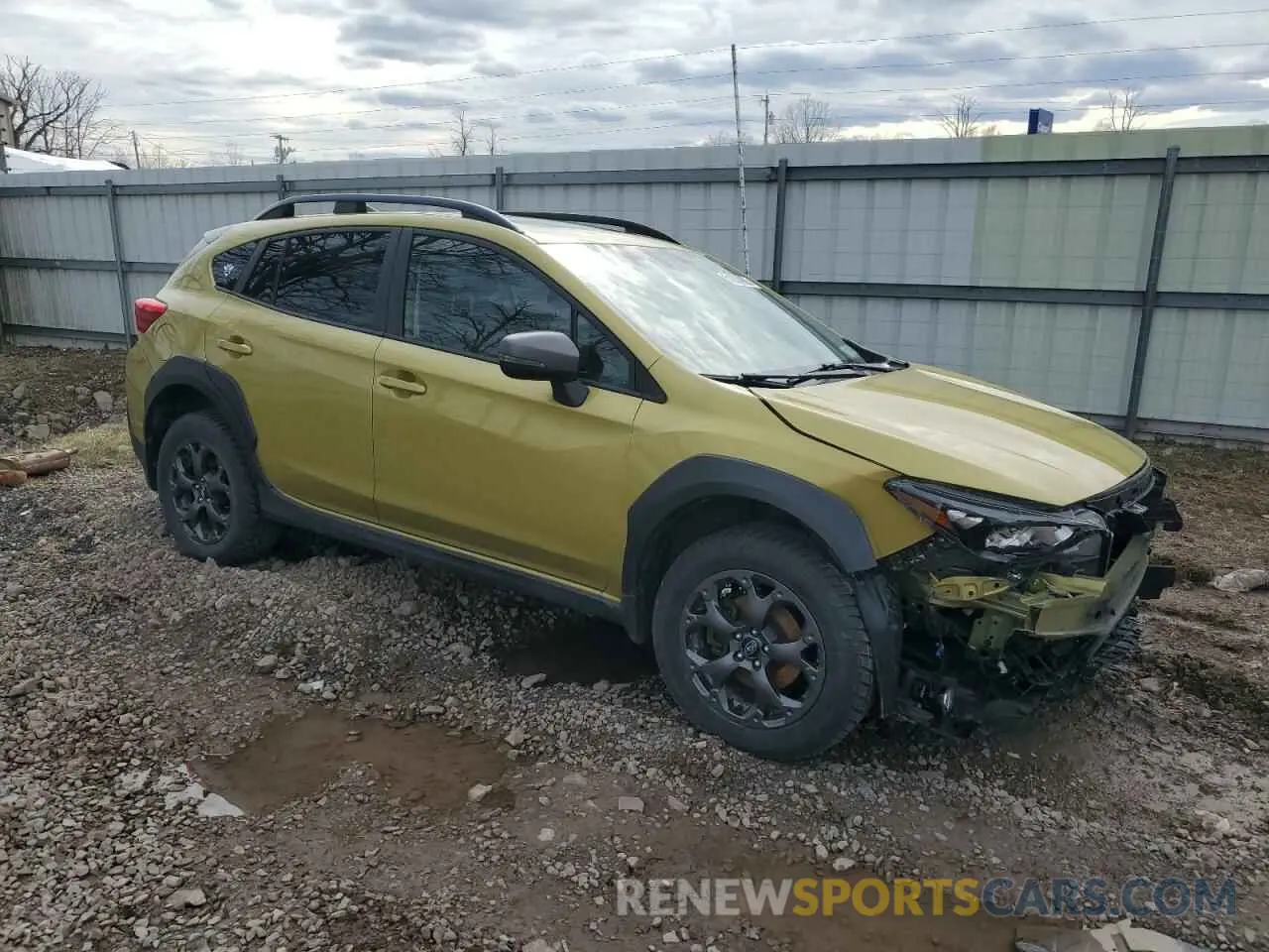 4 fotografías del automóvil dañado JF2GTHSC5MH239029 SUBARU CROSSTREK 2021