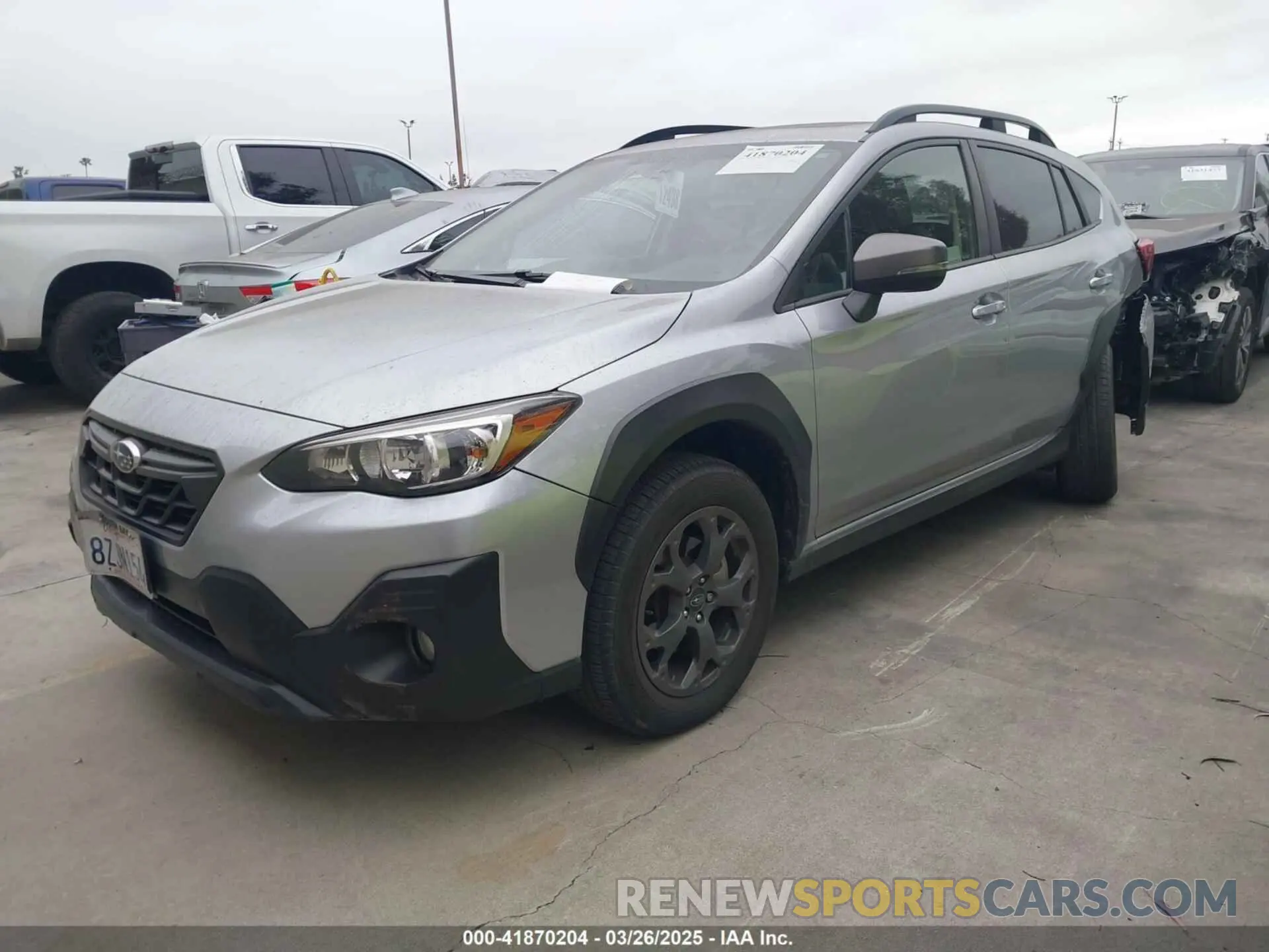 2 fotografías del automóvil dañado JF2GTHSC6MH673640 SUBARU CROSSTREK 2021