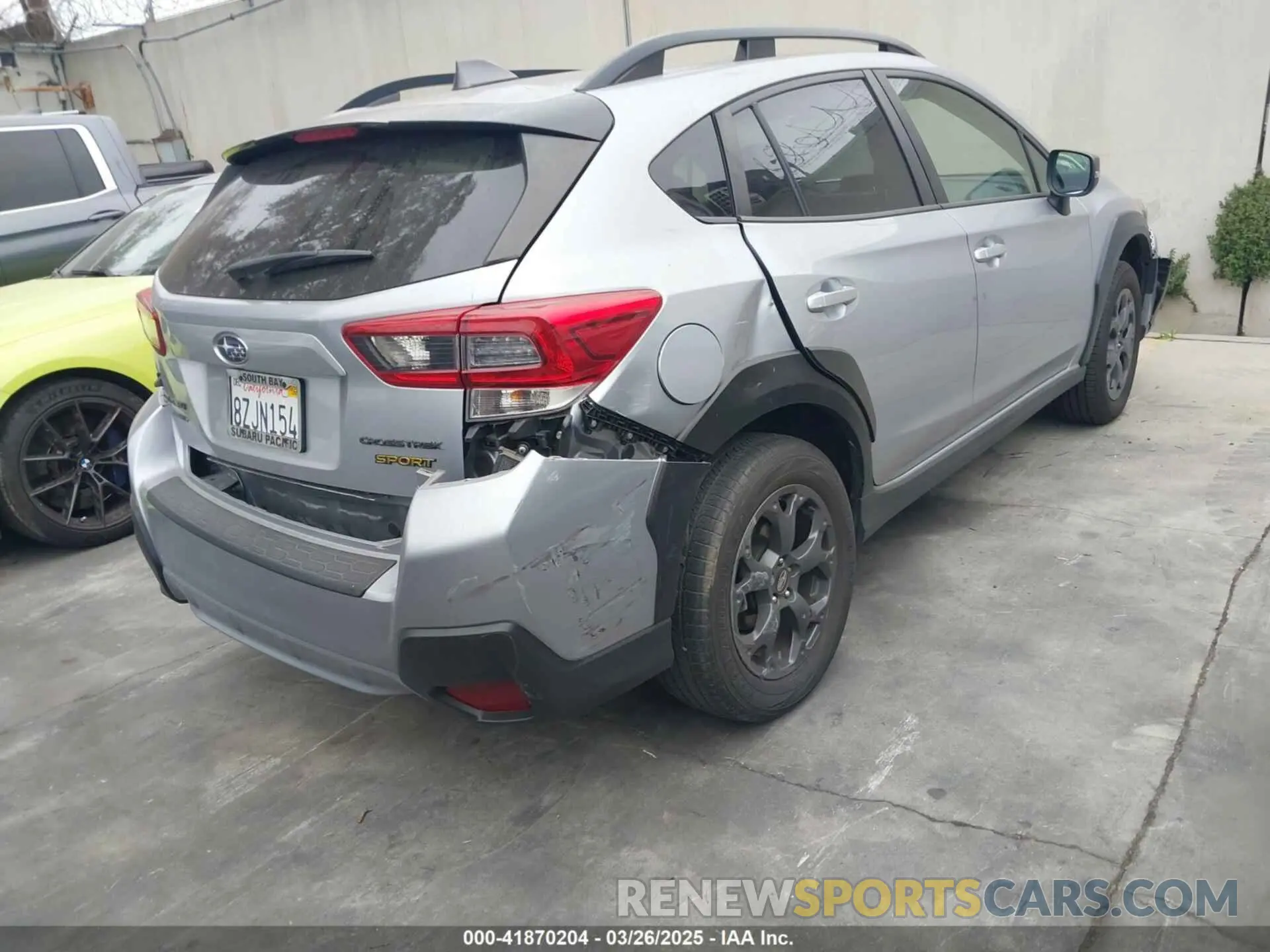 4 fotografías del automóvil dañado JF2GTHSC6MH673640 SUBARU CROSSTREK 2021