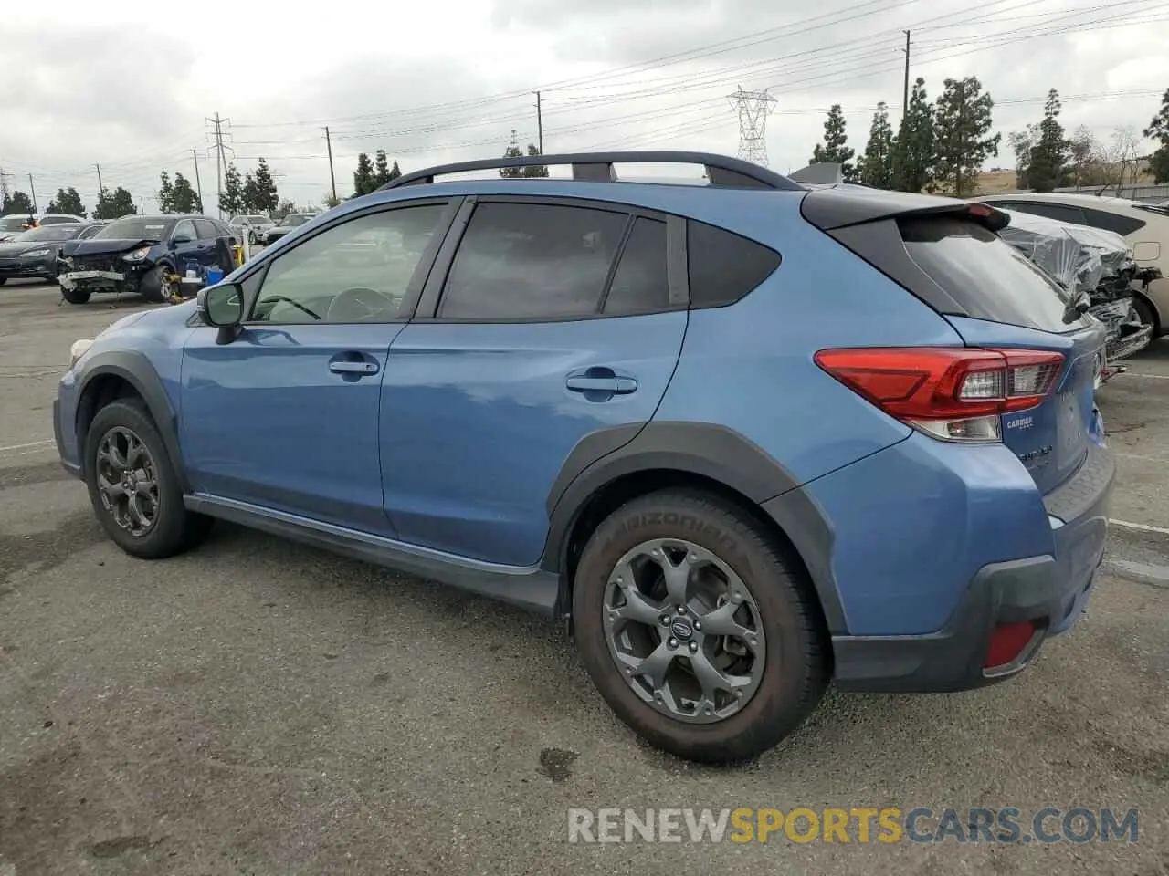 2 fotografías del automóvil dañado JF2GTHSC8MH238991 SUBARU CROSSTREK 2021