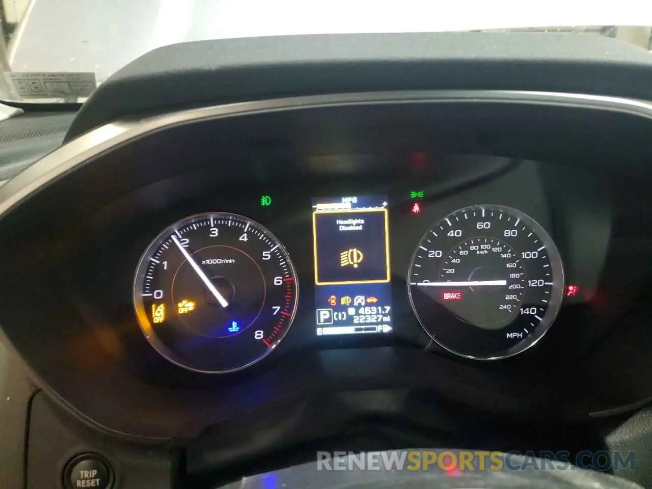9 fotografías del automóvil dañado JF2GTHMC8NH286960 SUBARU CROSSTREK 2022