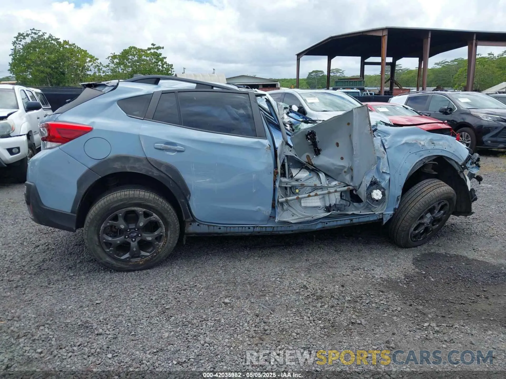 12 fotografías del automóvil dañado JF2GTHRC3NH273882 SUBARU CROSSTREK 2022