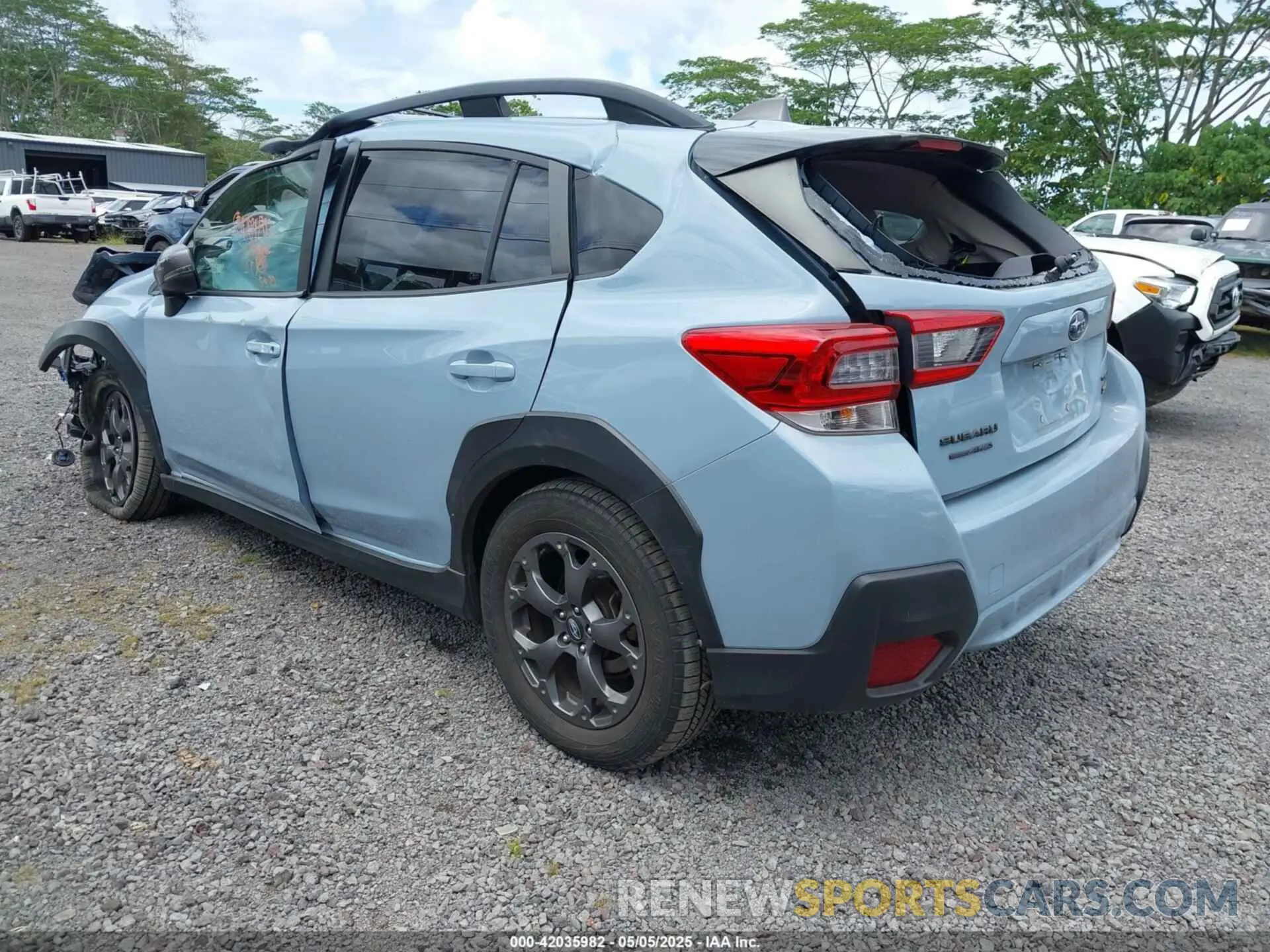 3 fotografías del automóvil dañado JF2GTHRC3NH273882 SUBARU CROSSTREK 2022