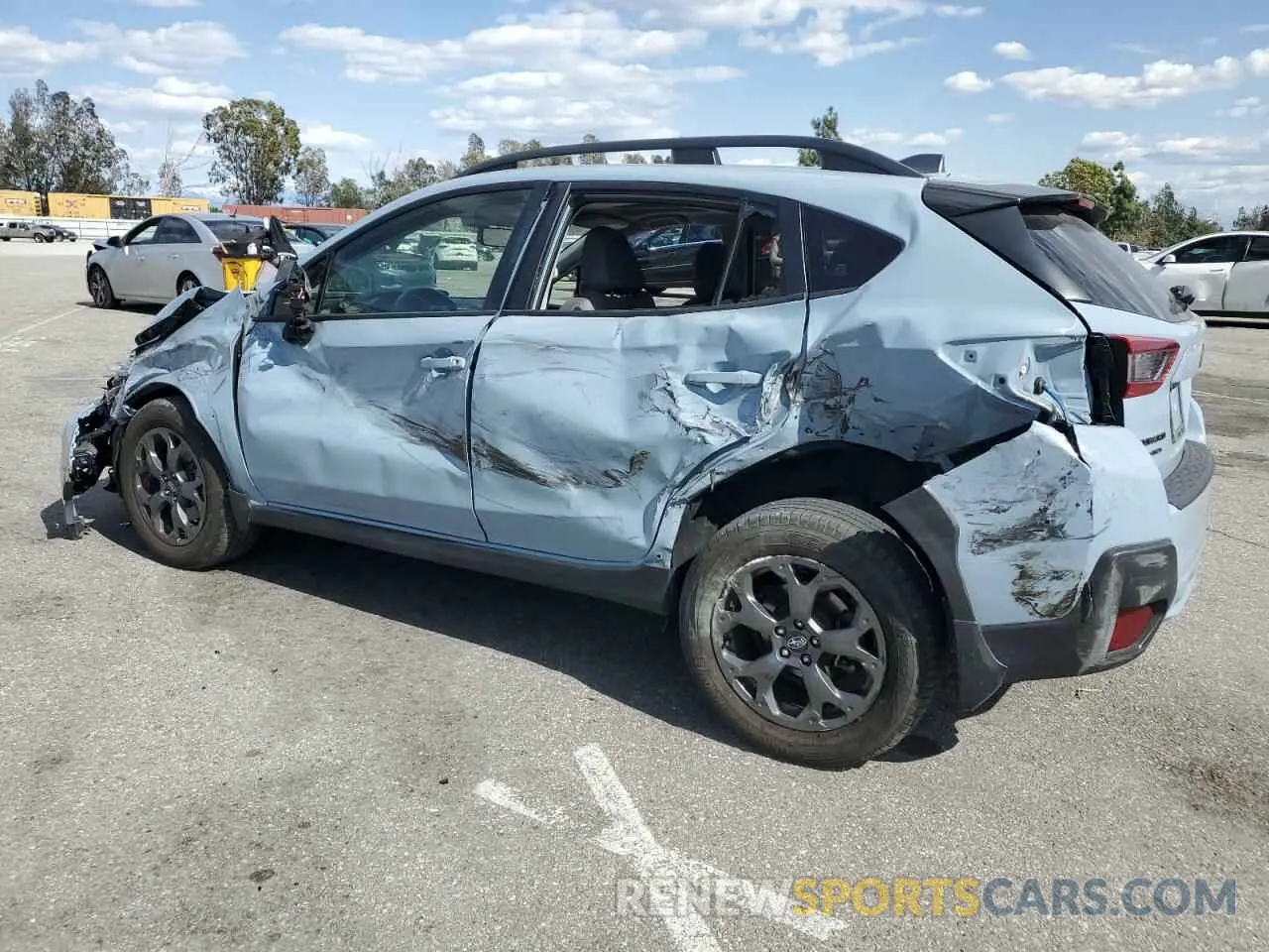 2 fotografías del automóvil dañado JF2GTHSC0NH219787 SUBARU CROSSTREK 2022
