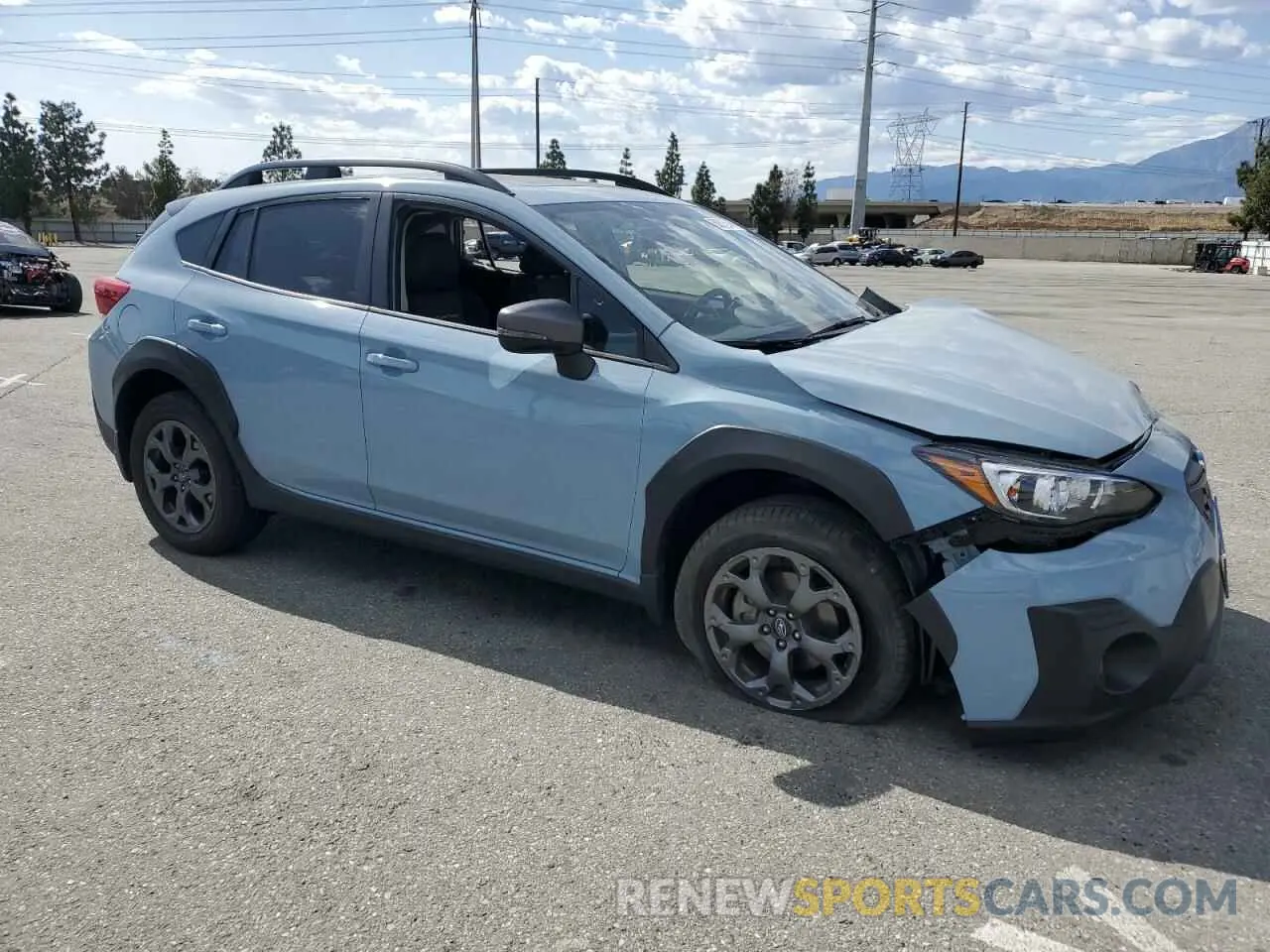 4 fotografías del automóvil dañado JF2GTHSC0NH219787 SUBARU CROSSTREK 2022