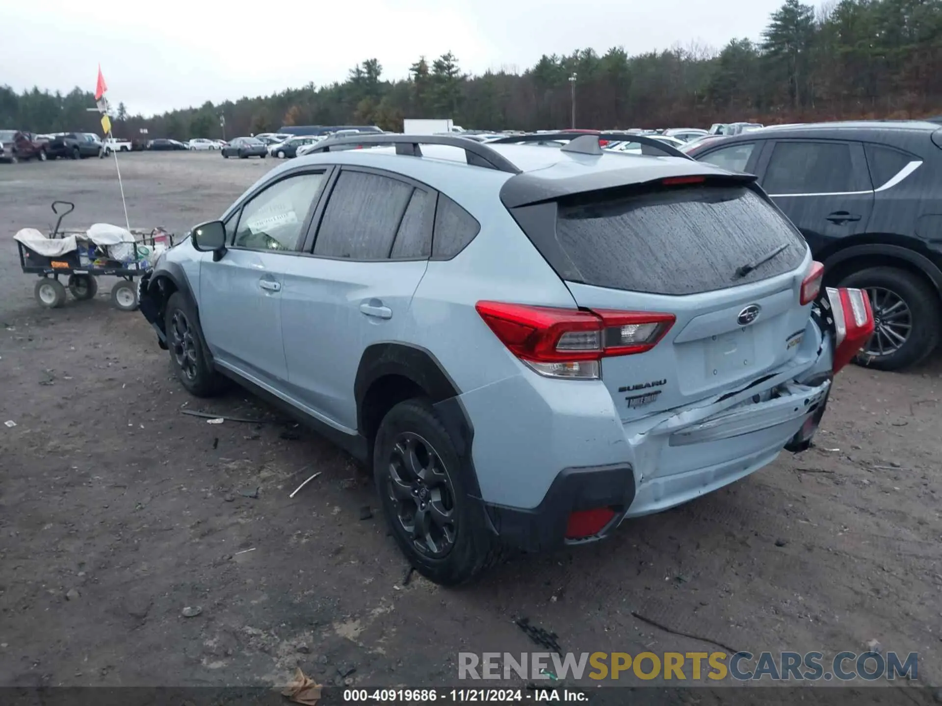 3 fotografías del automóvil dañado JF2GTHSC2NH241161 SUBARU CROSSTREK 2022