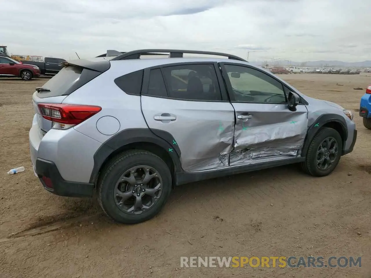 3 fotografías del automóvil dañado JF2GTHSC2NH267016 SUBARU CROSSTREK 2022