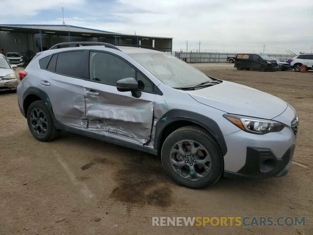 4 fotografías del automóvil dañado JF2GTHSC2NH267016 SUBARU CROSSTREK 2022