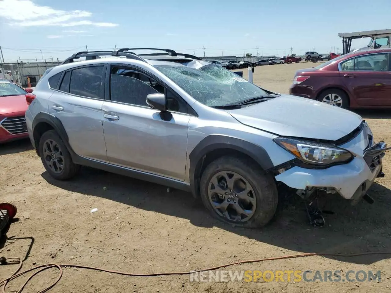 4 fotografías del automóvil dañado JF2GTHSC6NH286524 SUBARU CROSSTREK 2022