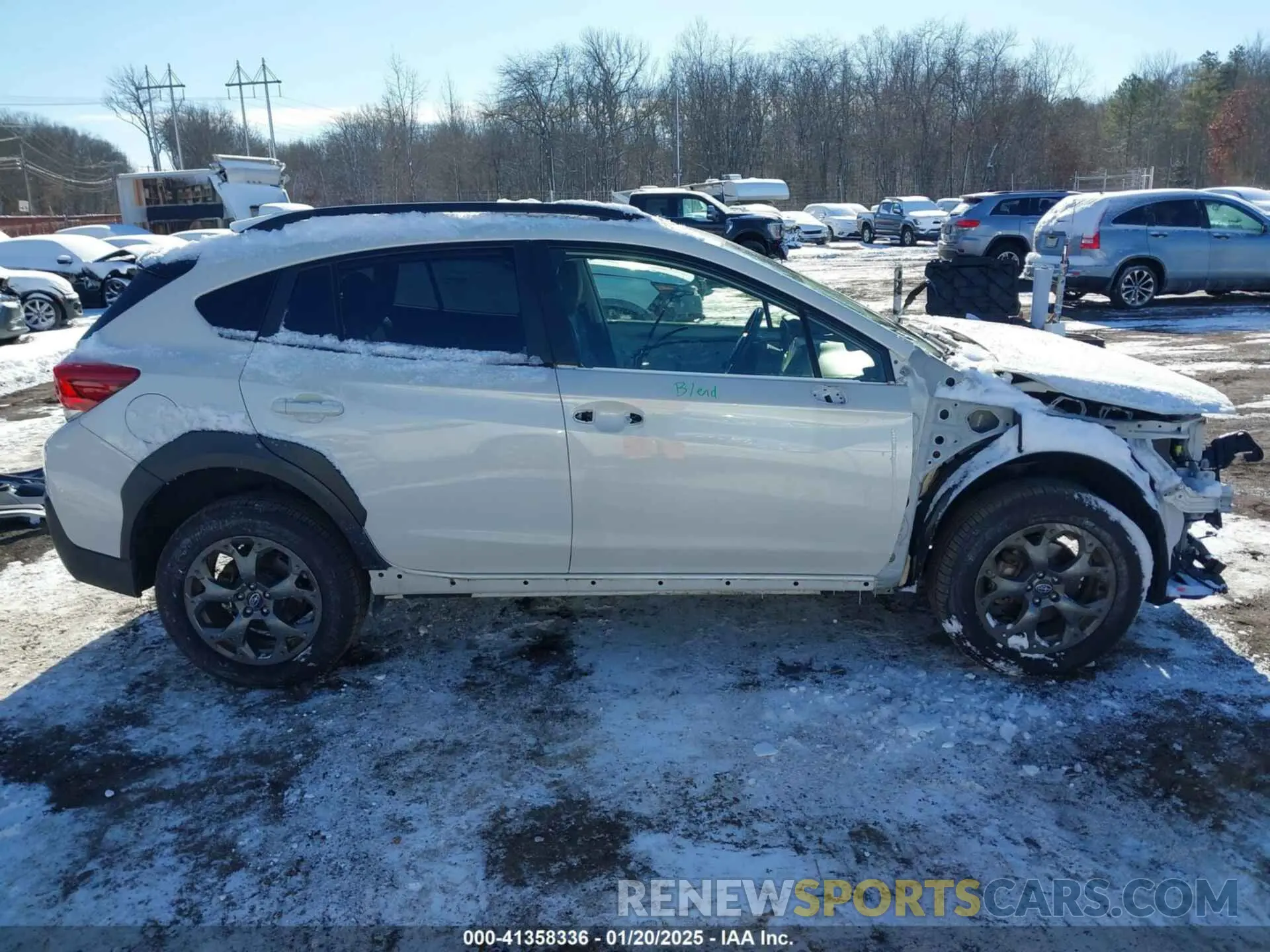 14 fotografías del automóvil dañado JF2GTHSC7NH216398 SUBARU CROSSTREK 2022