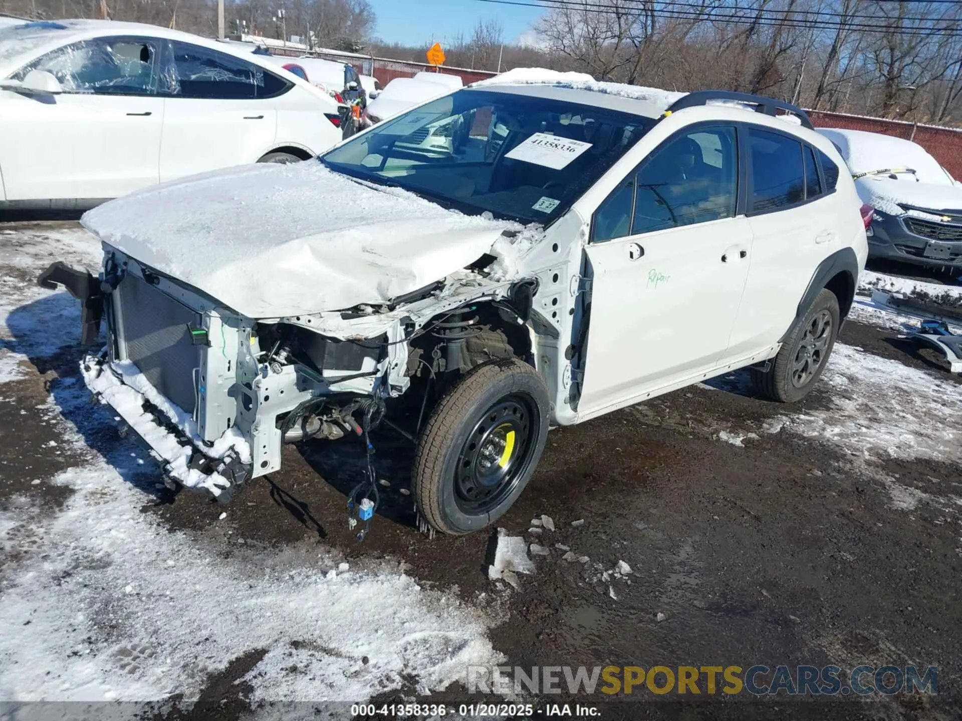 2 fotografías del automóvil dañado JF2GTHSC7NH216398 SUBARU CROSSTREK 2022