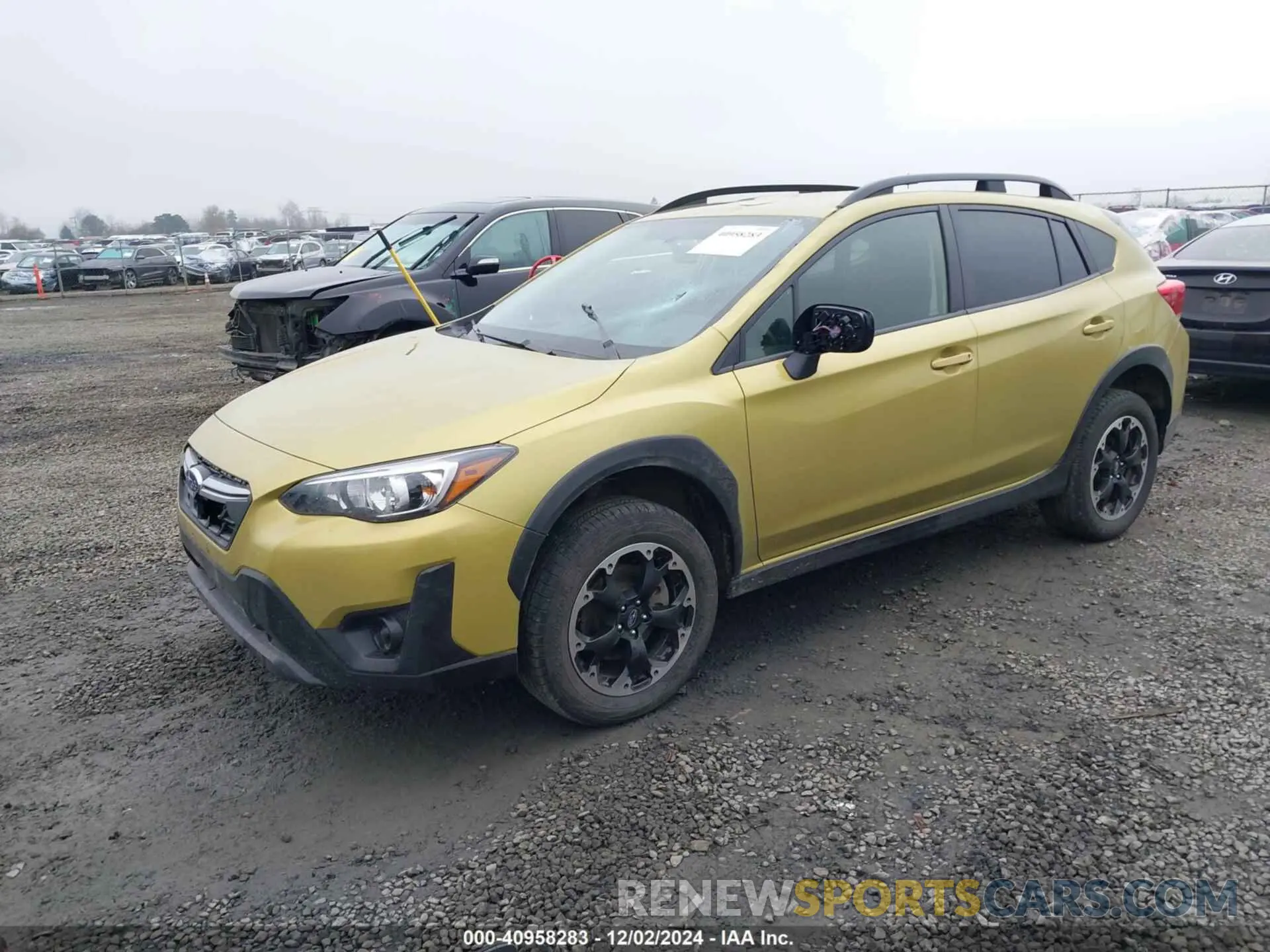 2 fotografías del automóvil dañado JF2GTAAC8PG319427 SUBARU CROSSTREK 2023