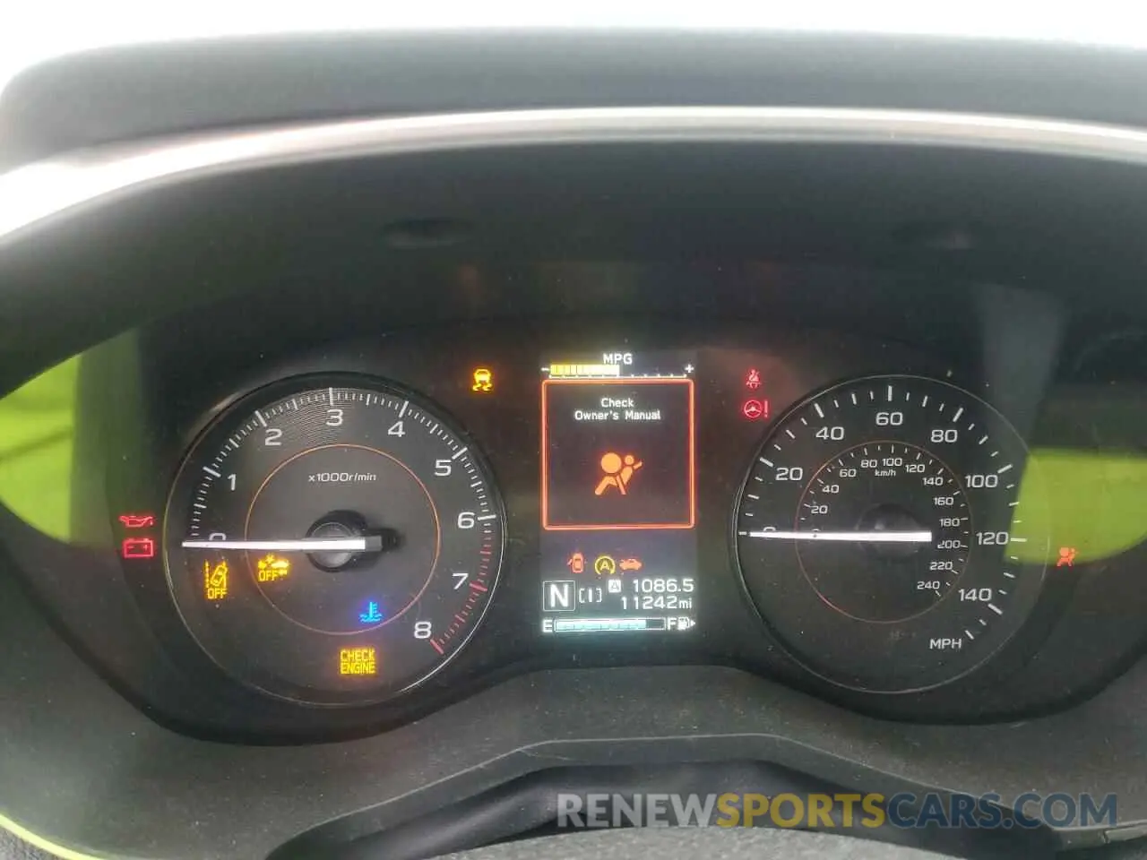 9 fotografías del automóvil dañado JF2GTAEC9PH207952 SUBARU CROSSTREK 2023