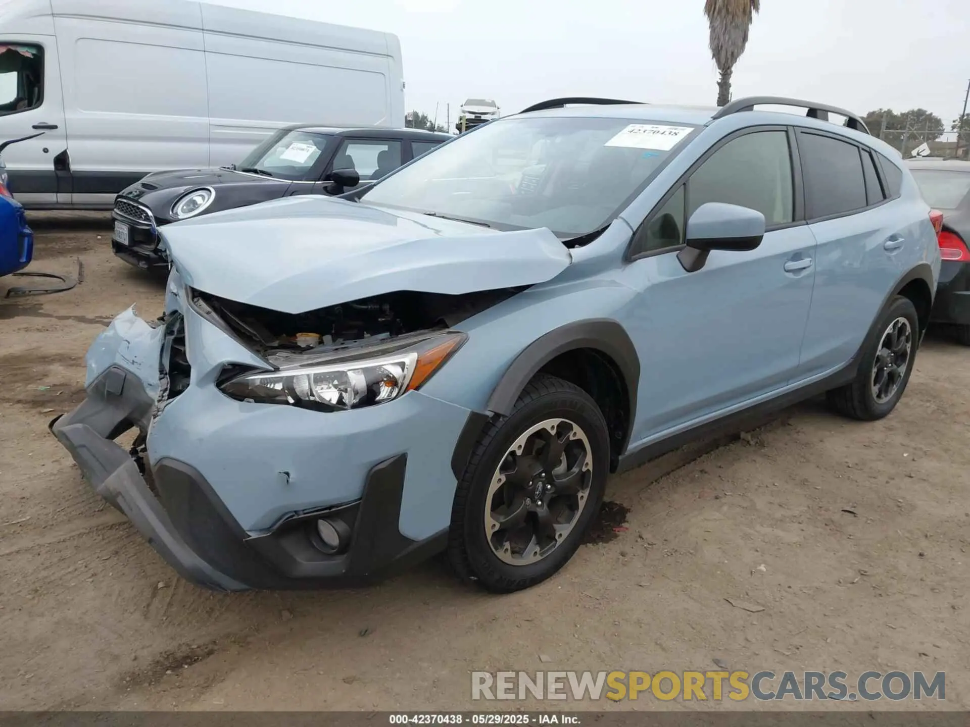 2 fotografías del automóvil dañado JF2GTAPC3P8320440 SUBARU CROSSTREK 2023